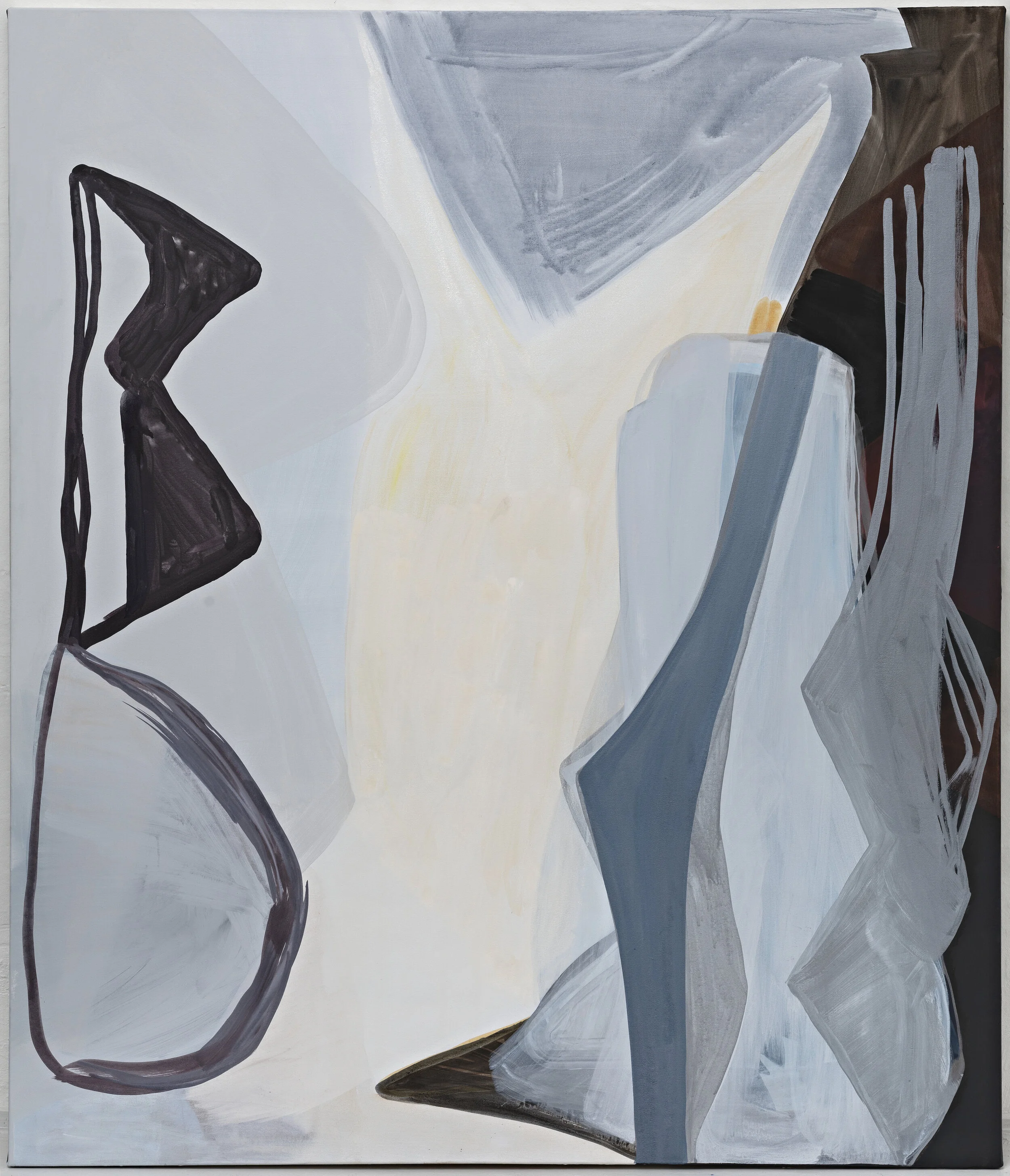 Julie Sass. Painting, 2020. Mixed media on canvas. Photograph: Anders Sune Berg.