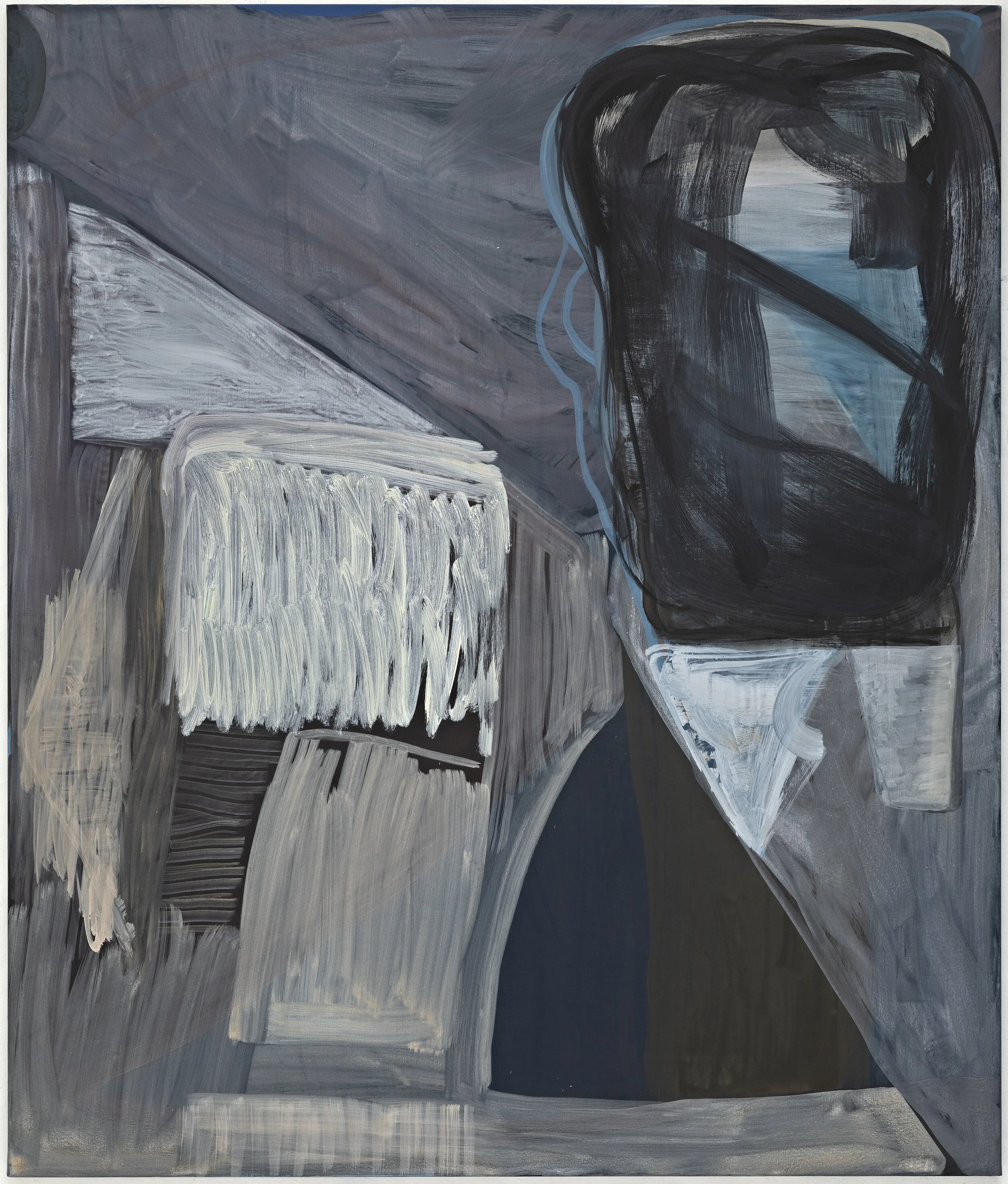 Julie Sass. Painting, 2020. Mixed media on canvas. Photograph: Anders Sune Berg.