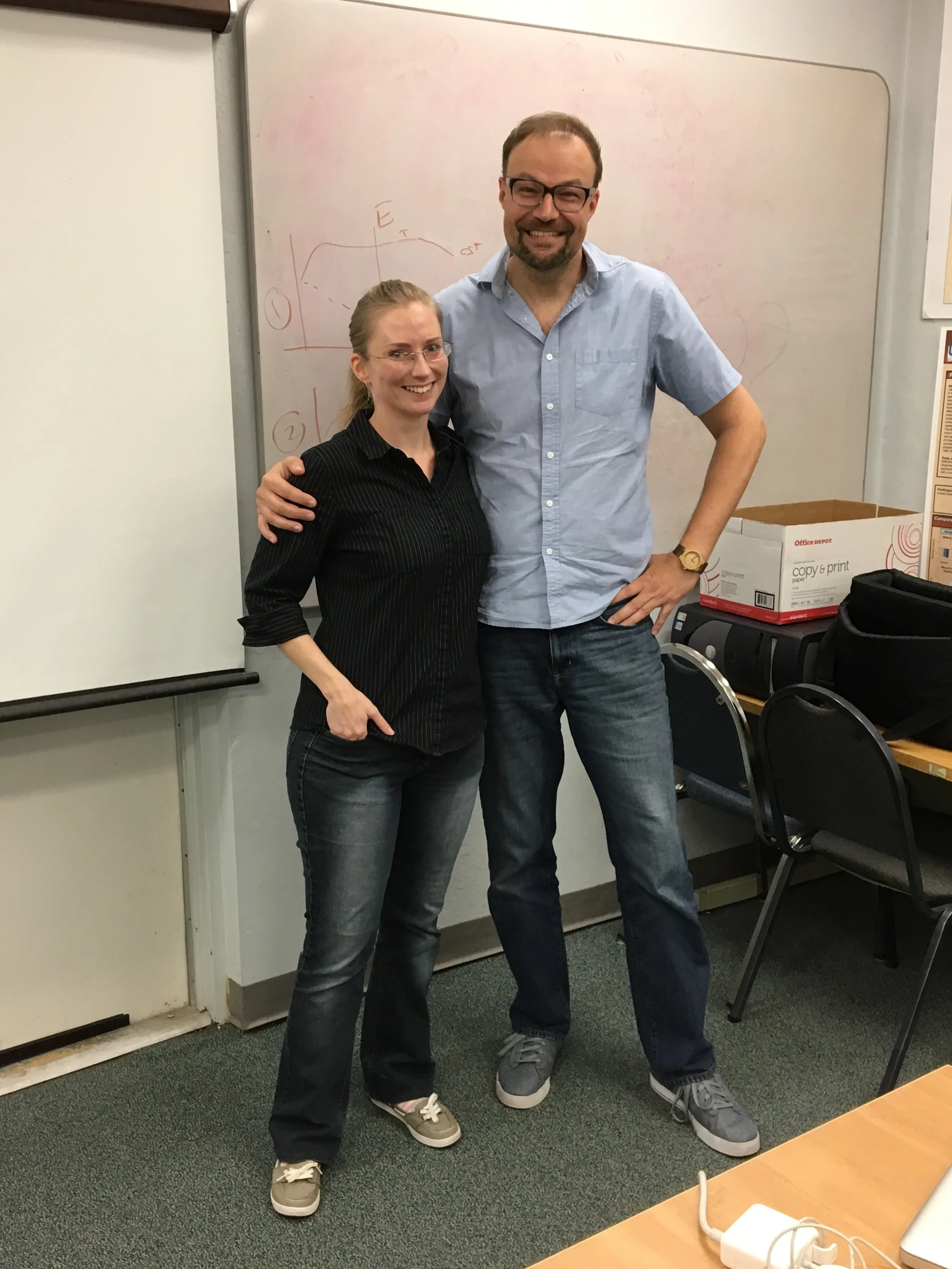  Posing with PhD mentor Dr. Andreas Keil after successfully defending. 
