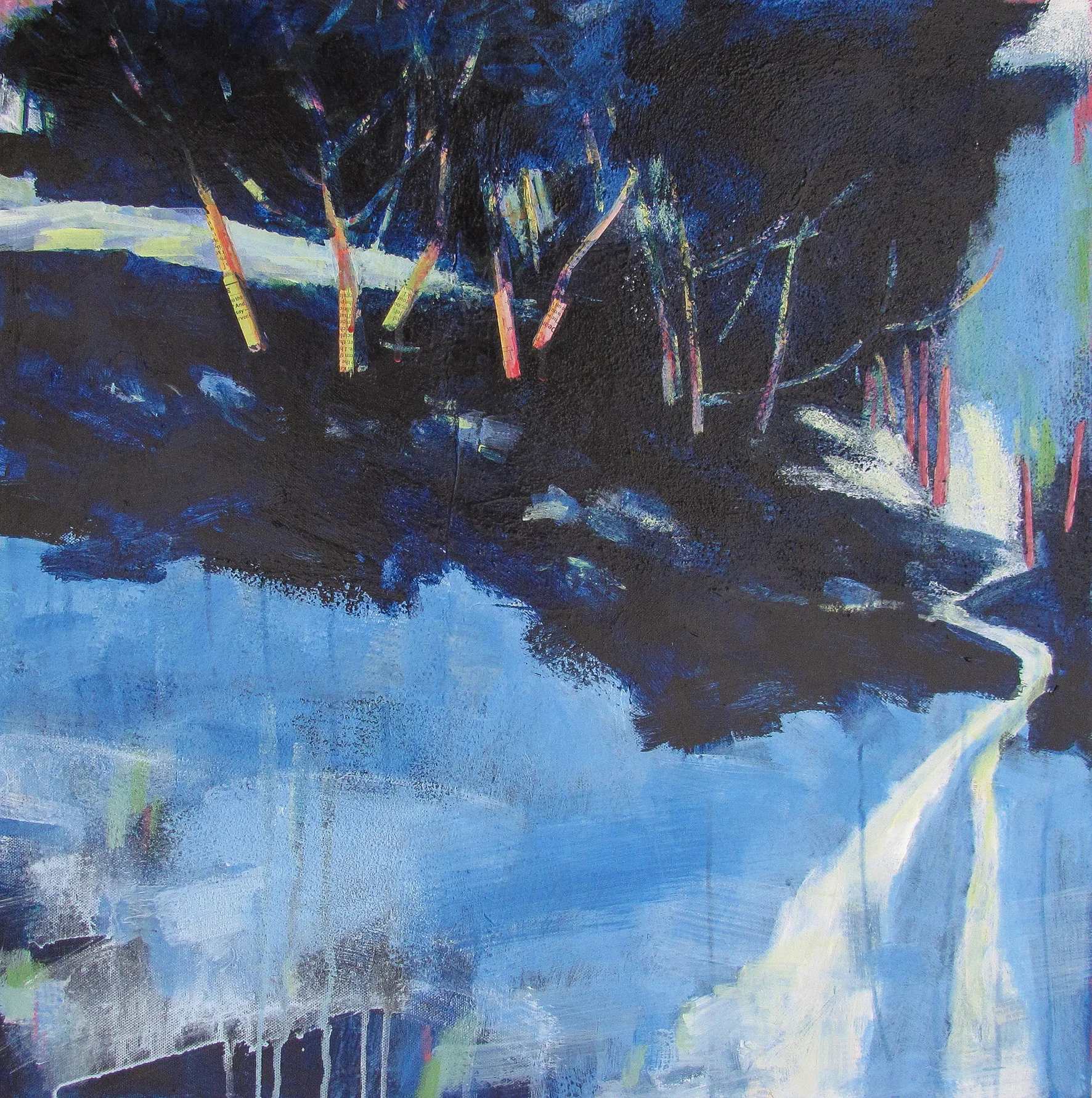 Lost in Deep, Dark Blue (greetings card)