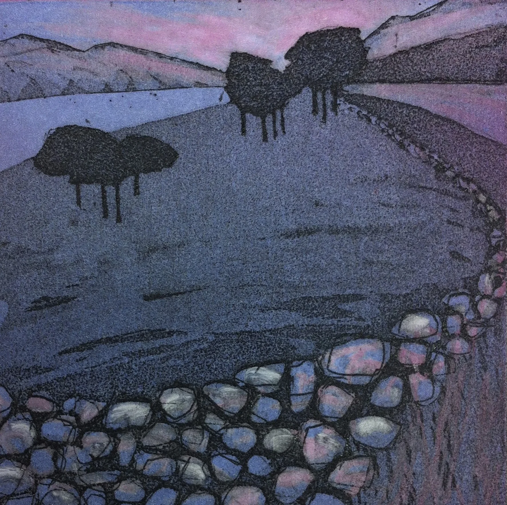 Dawn Light at Crummock Water (greetings card)