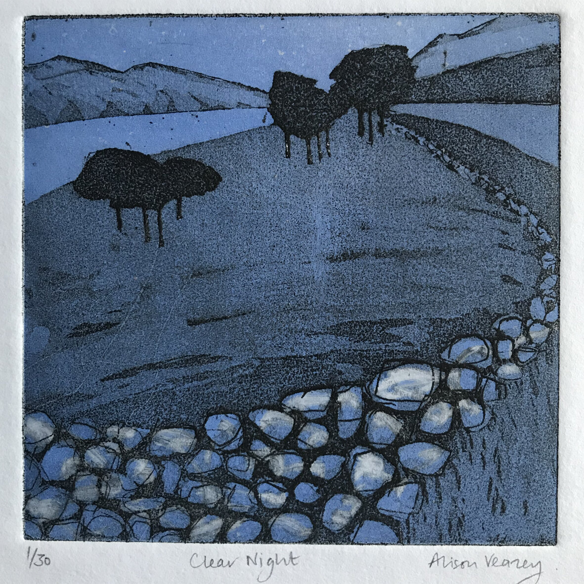 Clear Night (etching)