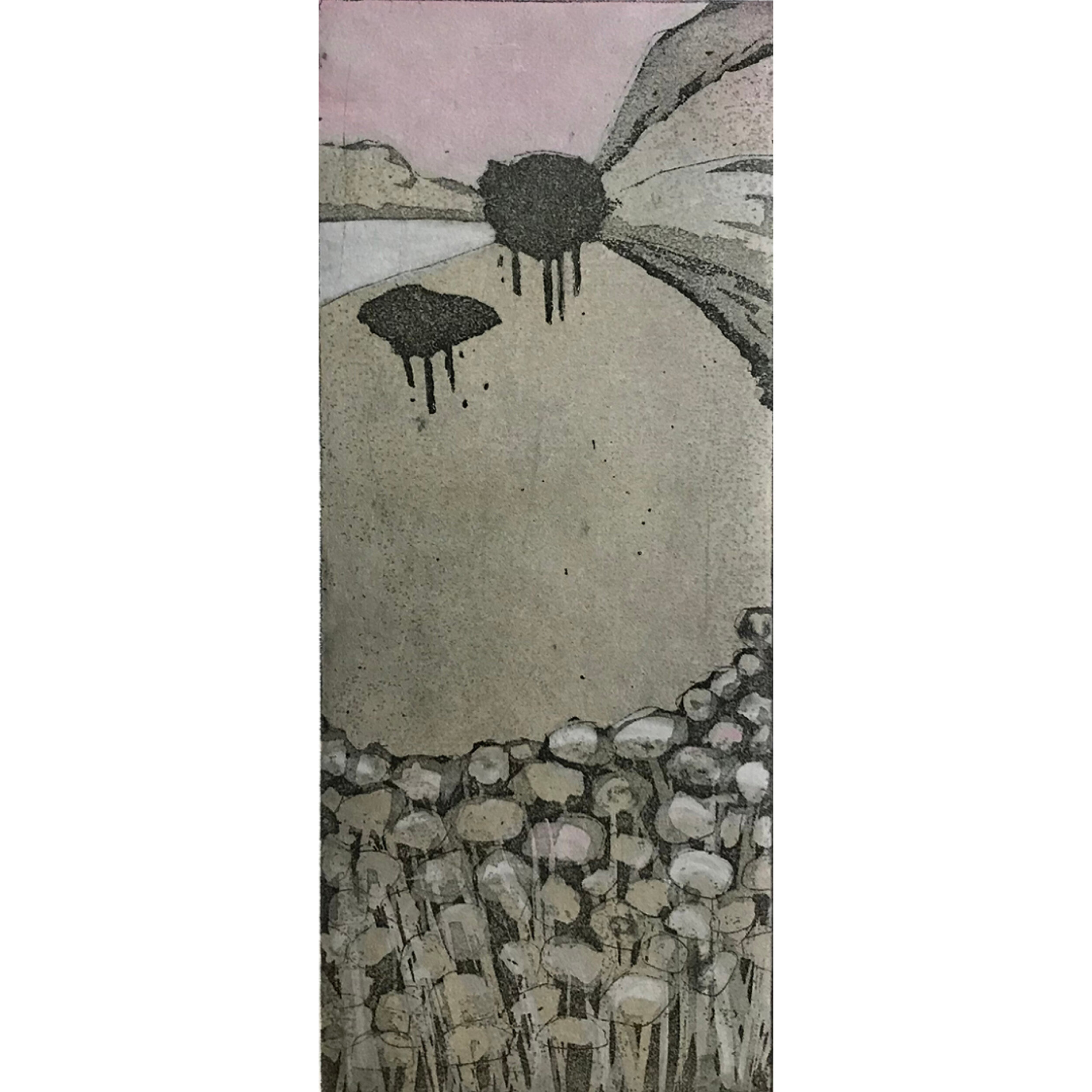 Towards Crummock Water (etching)