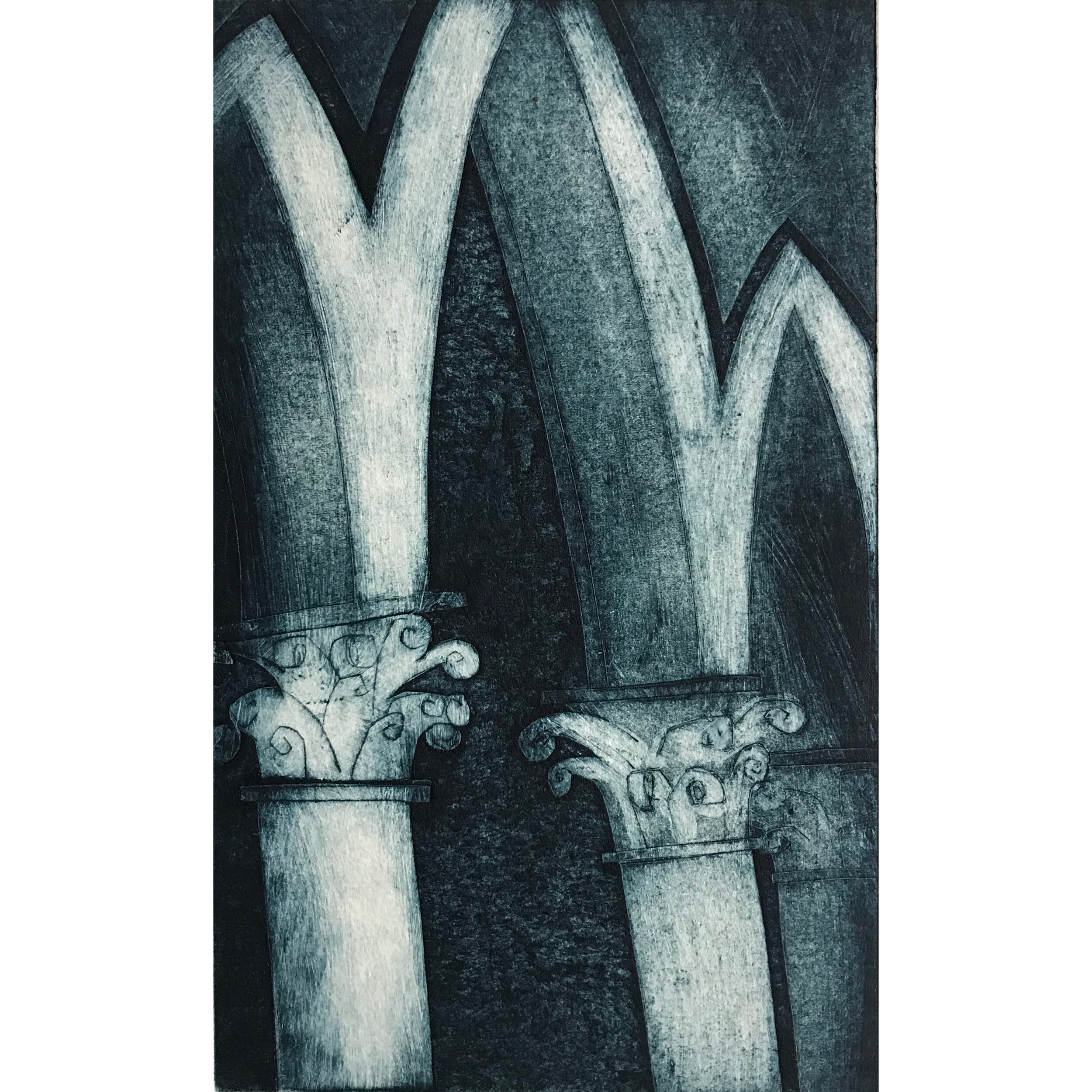 Museum Arches i (collagraph)