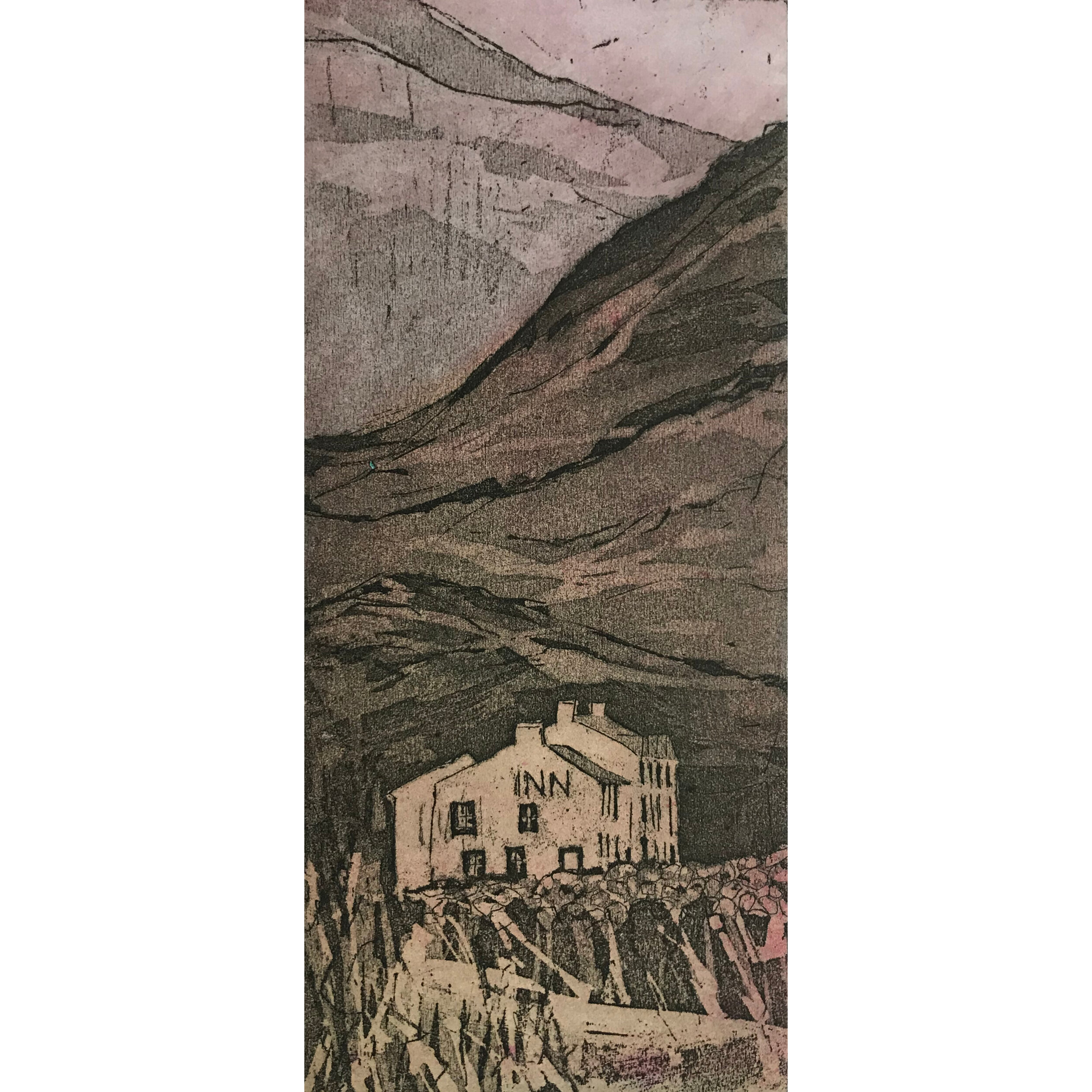 Red Sky at Night (etching)