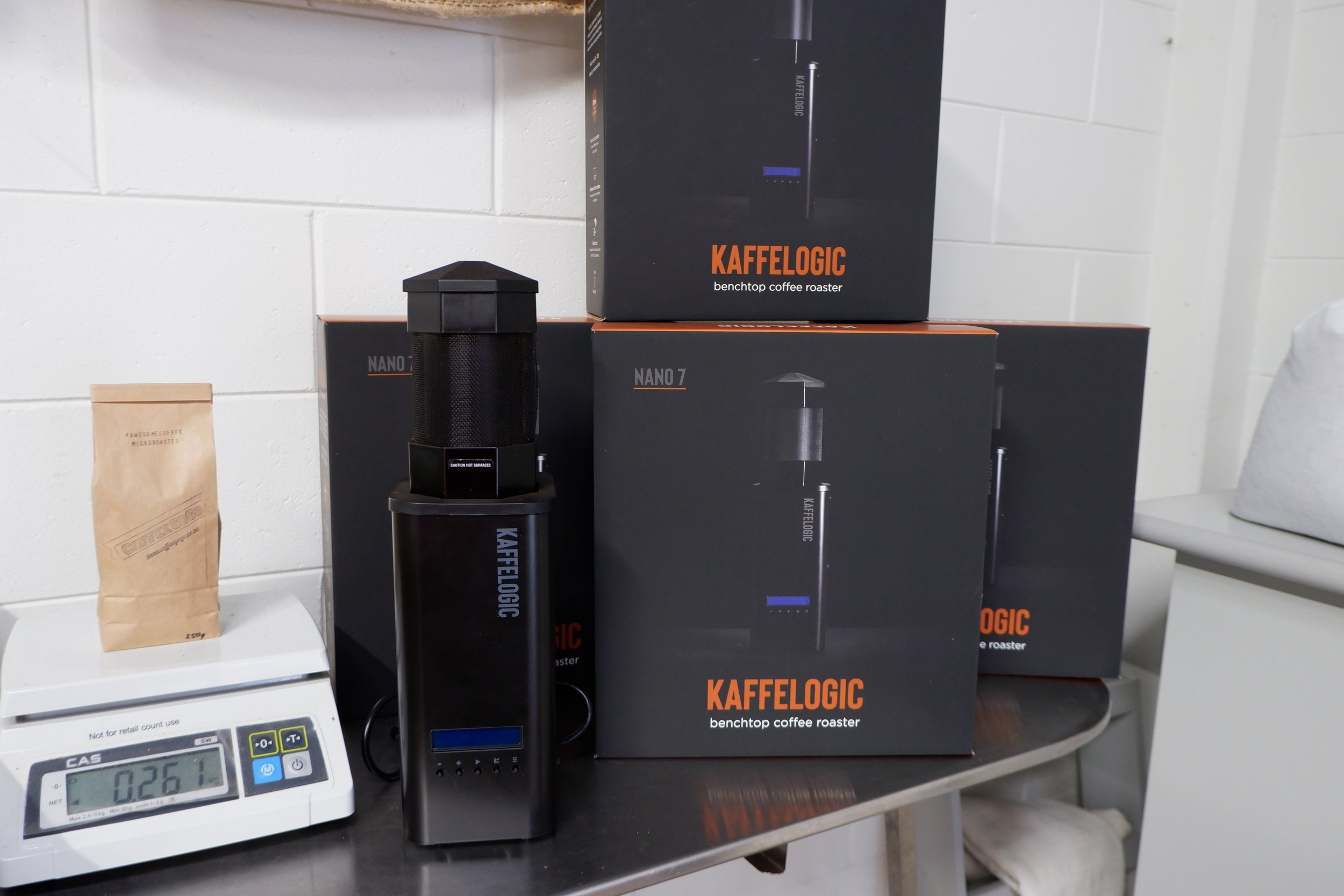  Kaffelogic Demo available in store.  NZ made personal home roaster. 
