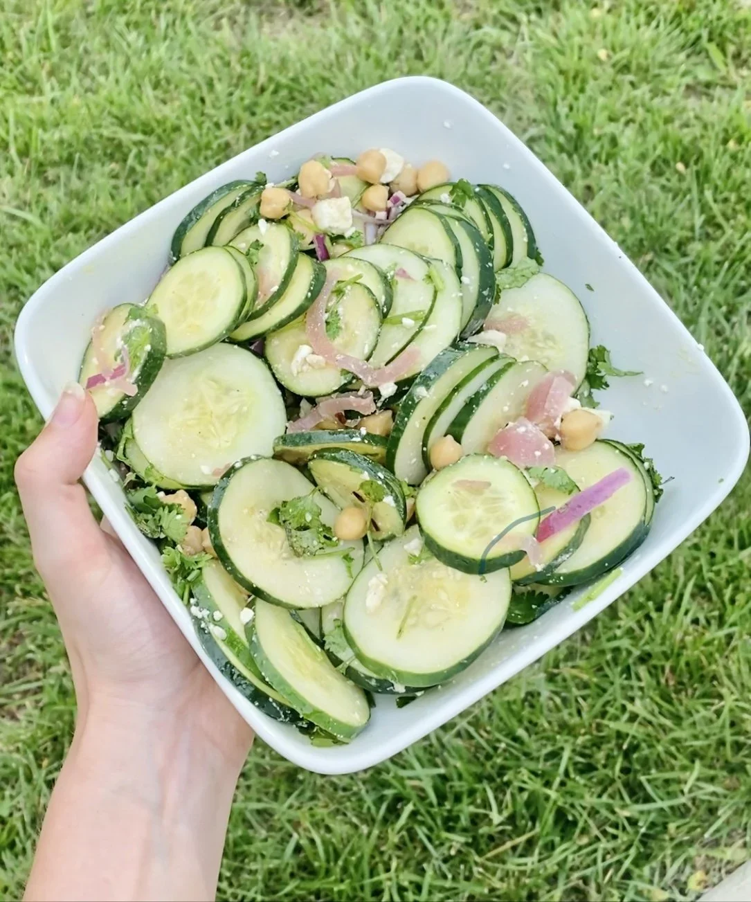 Cucumber and Fire Cider Summer Salad