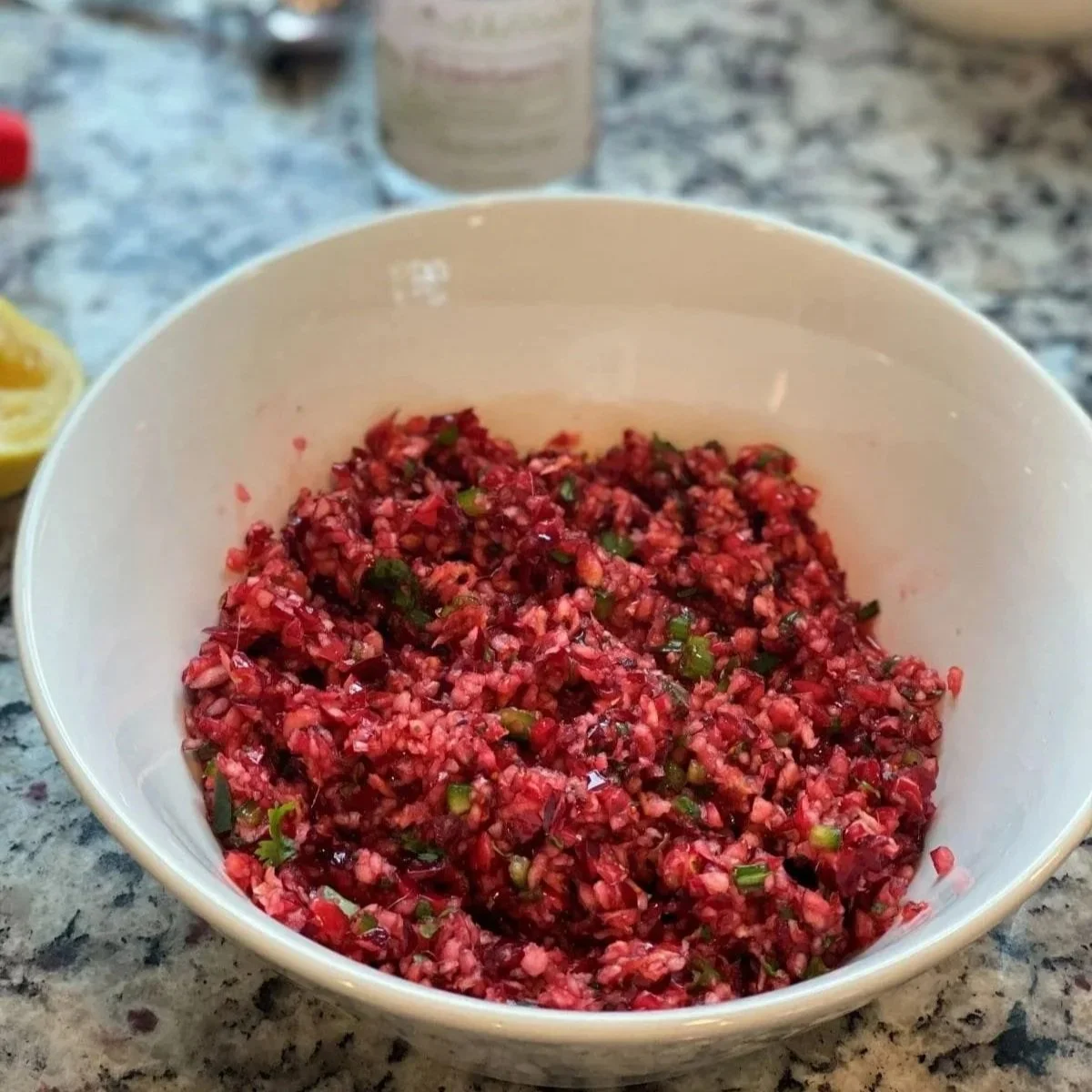 Fresh Cranberry Salsa (featuring Elderberry Syrup)