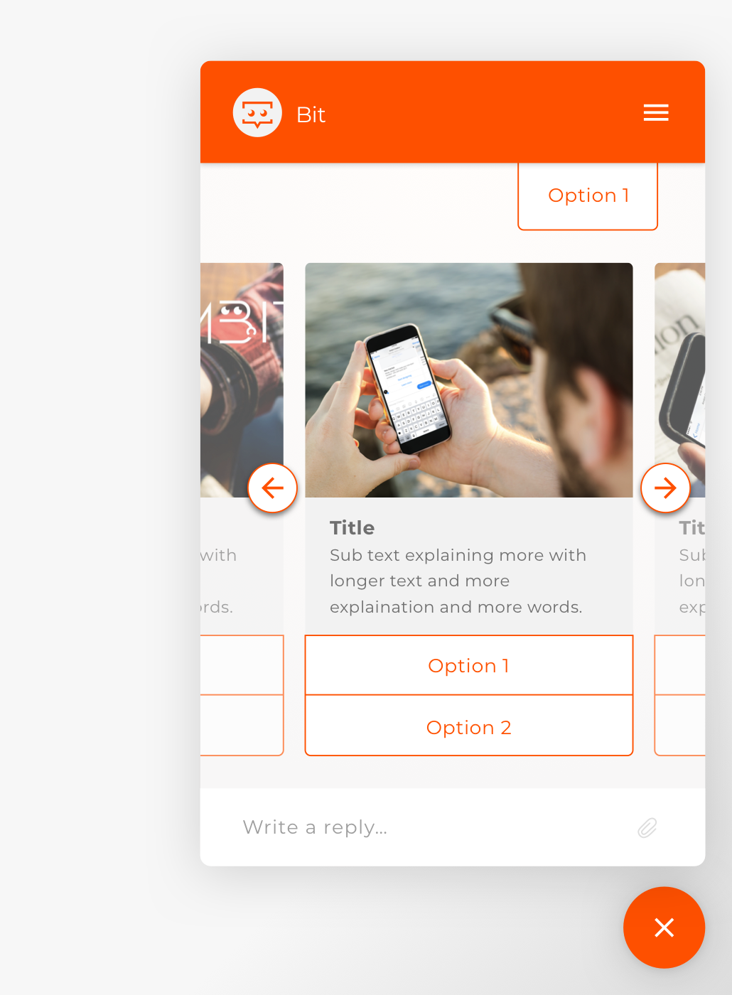 UI Design: Webchat interface&nbsp;