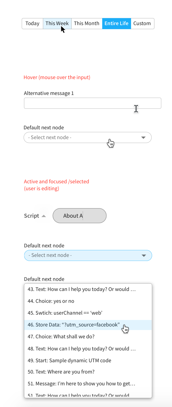 Design library - form elements