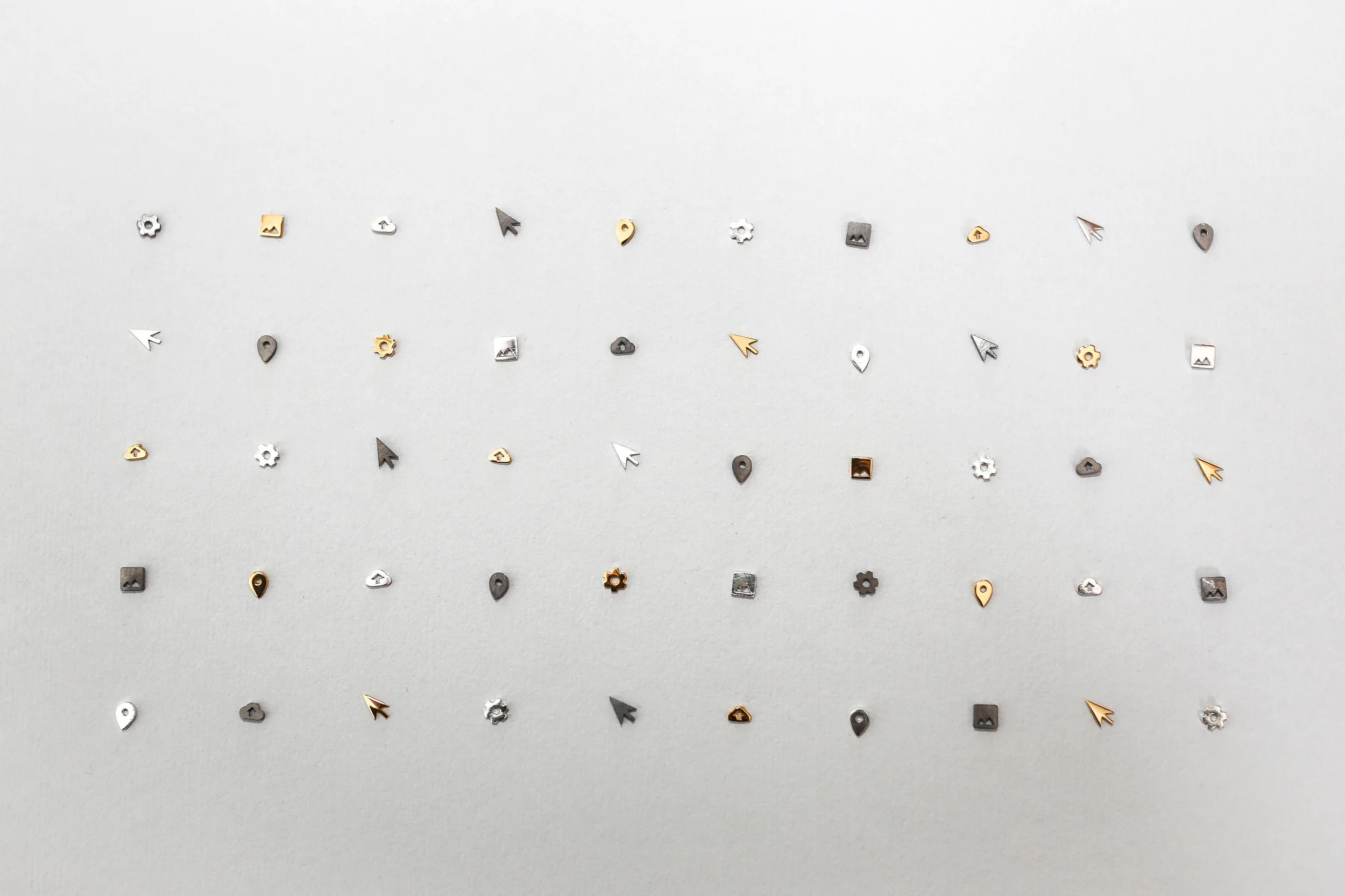 The icon earrings. Chosen via customer survey.&nbsp;