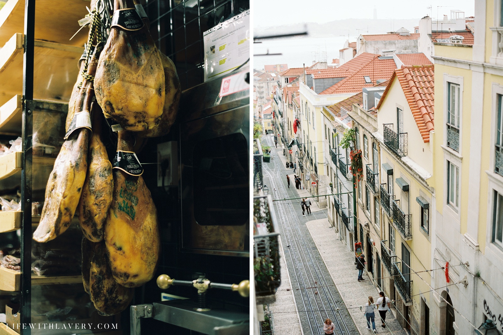 Left: Vendor at TimeOut; Right: View from our Airbnb