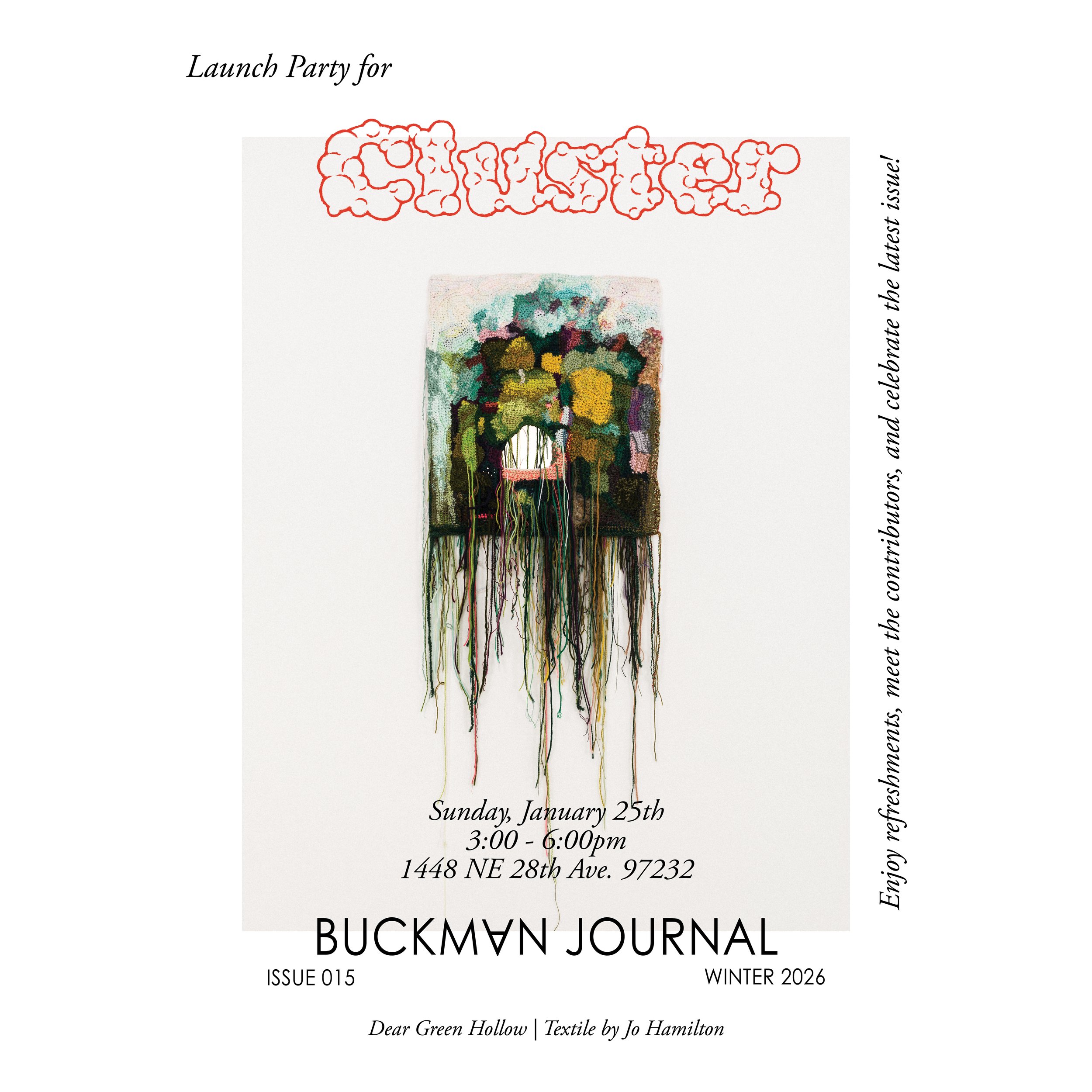 Reception for Buckman Journal: Cluster