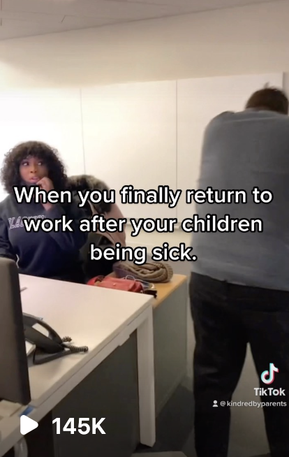 When you finally return to work after your children being sick