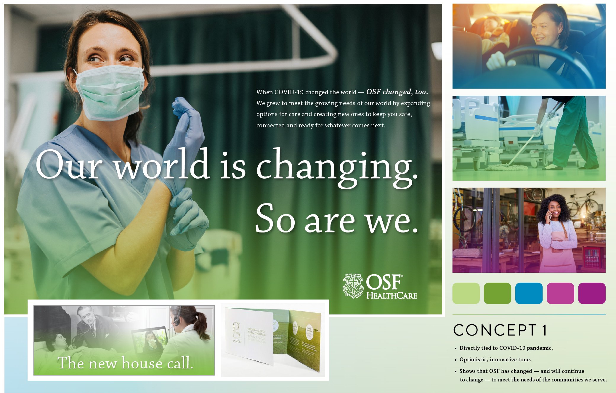 2020 OSF HealthCare Reignite Digital and Print Ad Campaign 