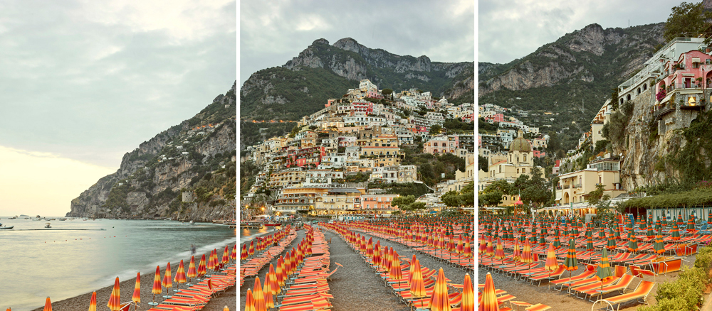   Positano (Triptych), Amalfi Coast, Italy, 2016  