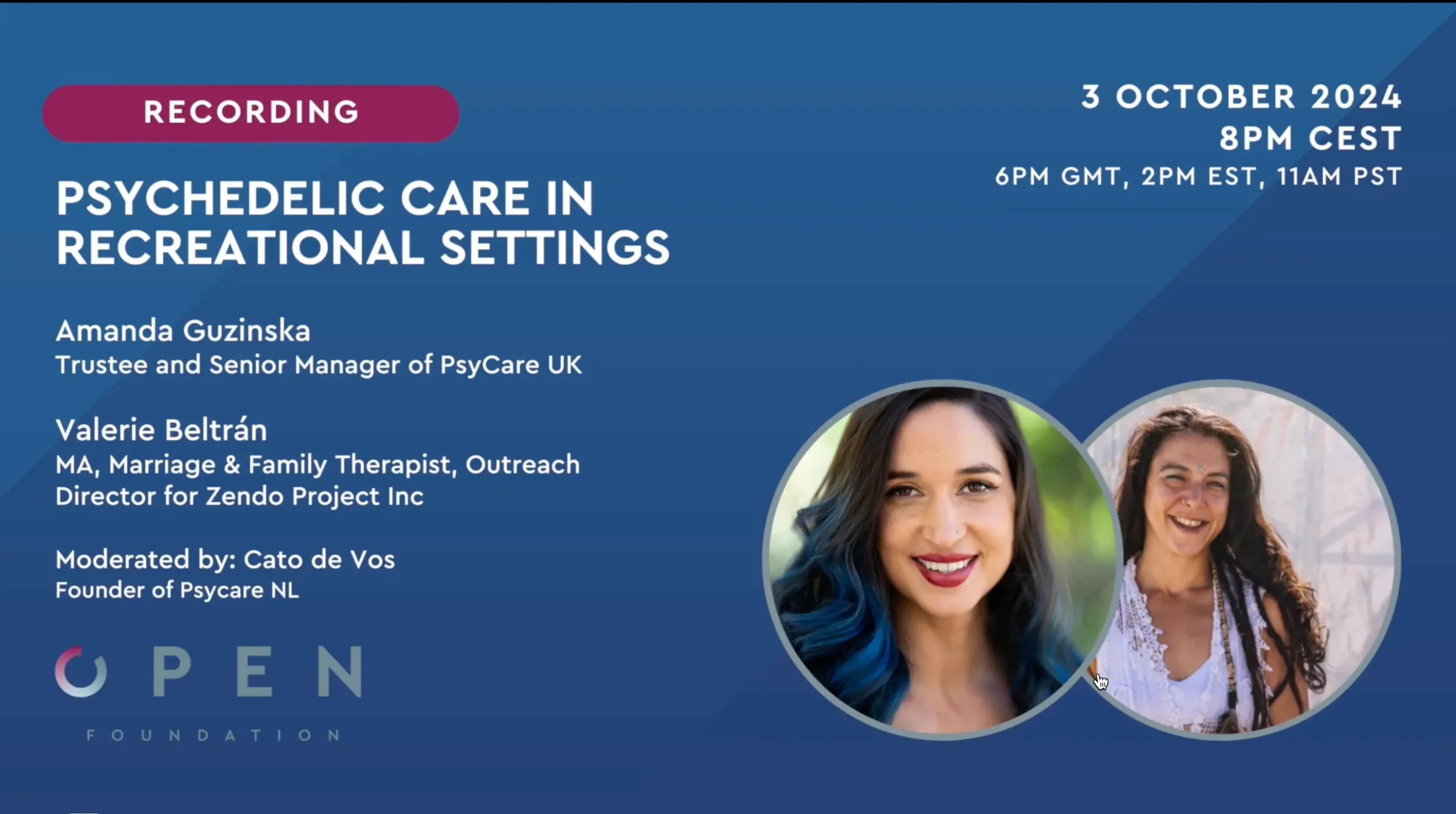 Interview w/ Open Foundation: Psychedelic Care in Recreational Settings