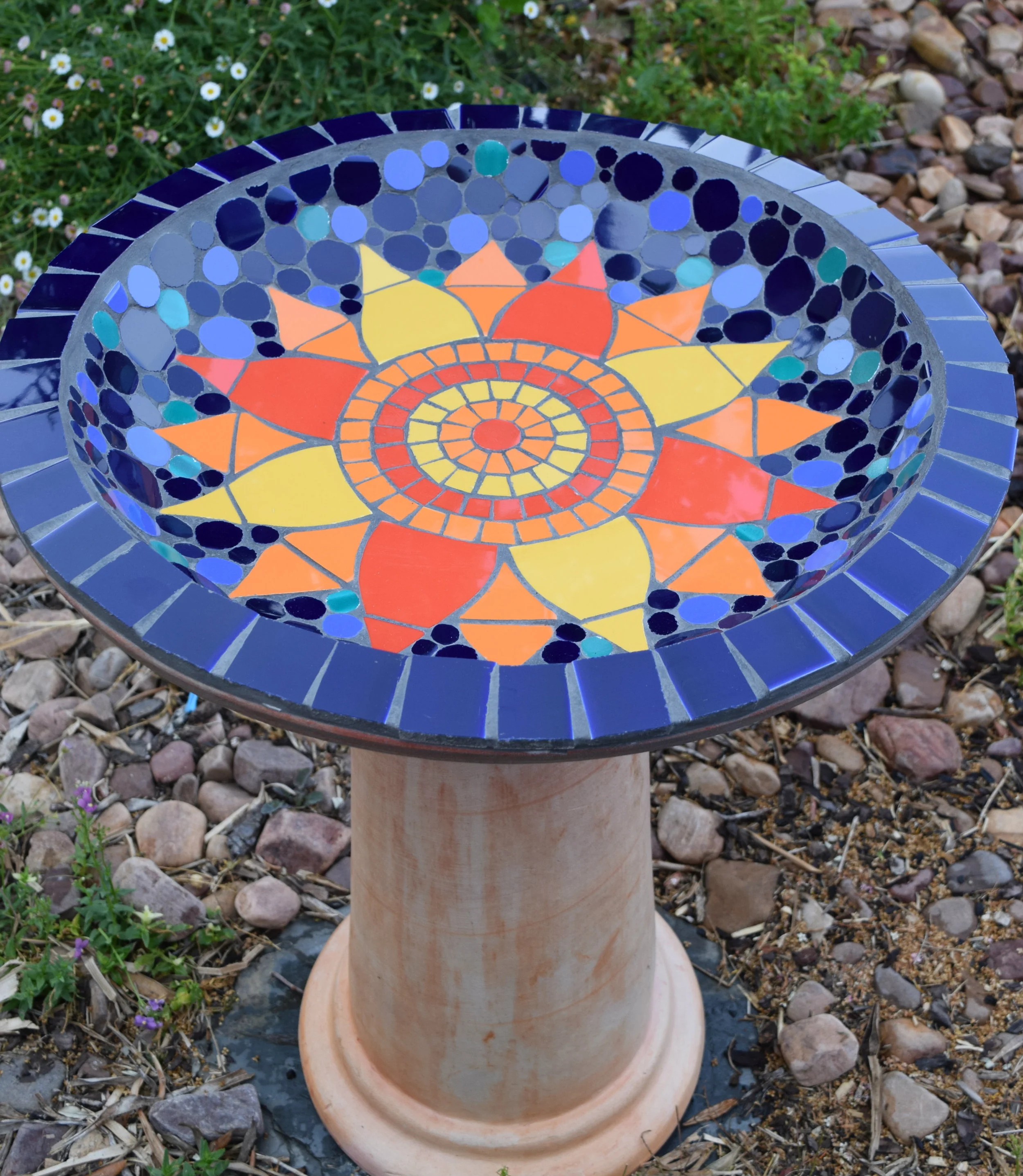 Flower Birdbath (Commission) (Ceramic)