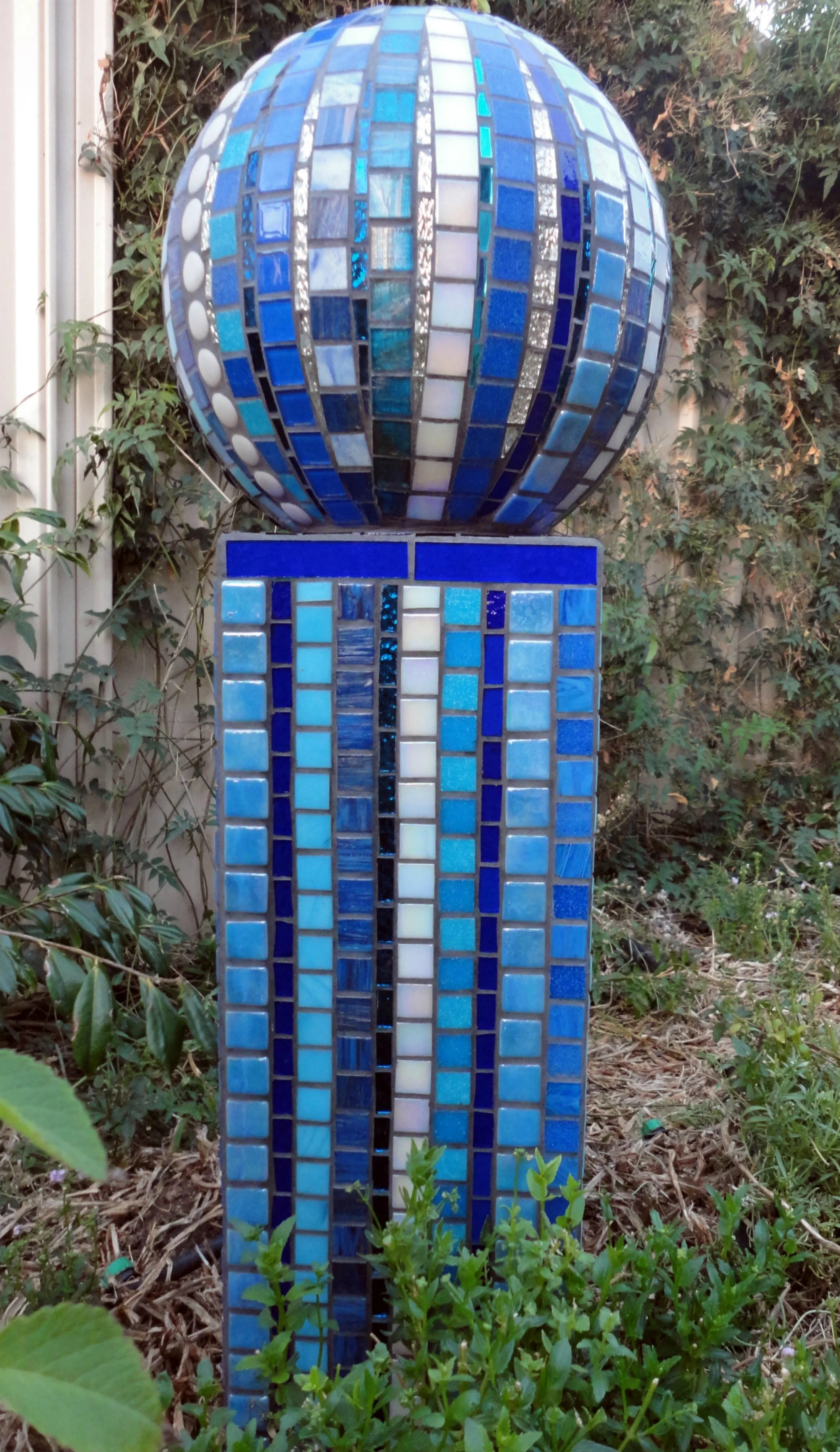 AquaSphere (Poly ball, Glass Tiles, Mirror Glass, Beads, Stained Glass)