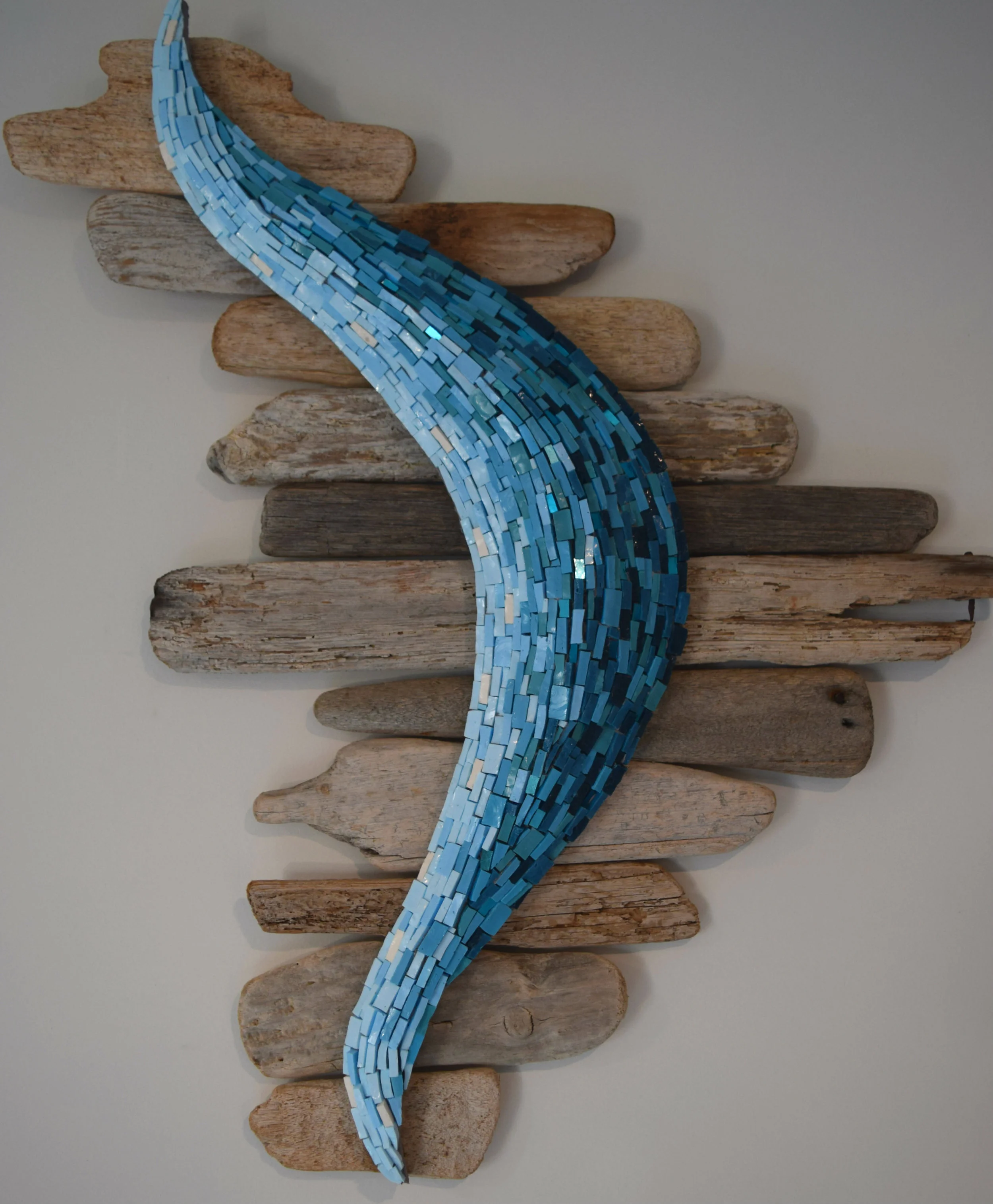 Currents (Smalti, 24K Gold Smalti, Driftwood)