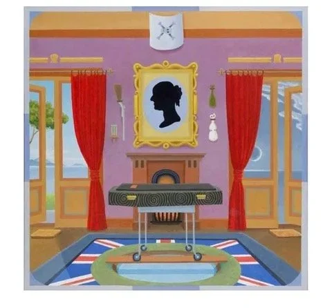  Image: Commanding Prospect (George Grey Room) Oil on canvas 2025, Peter Ireland