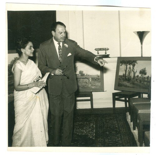 Zubeida Agha with President Ayub Khan - Zubeida Agha Archive