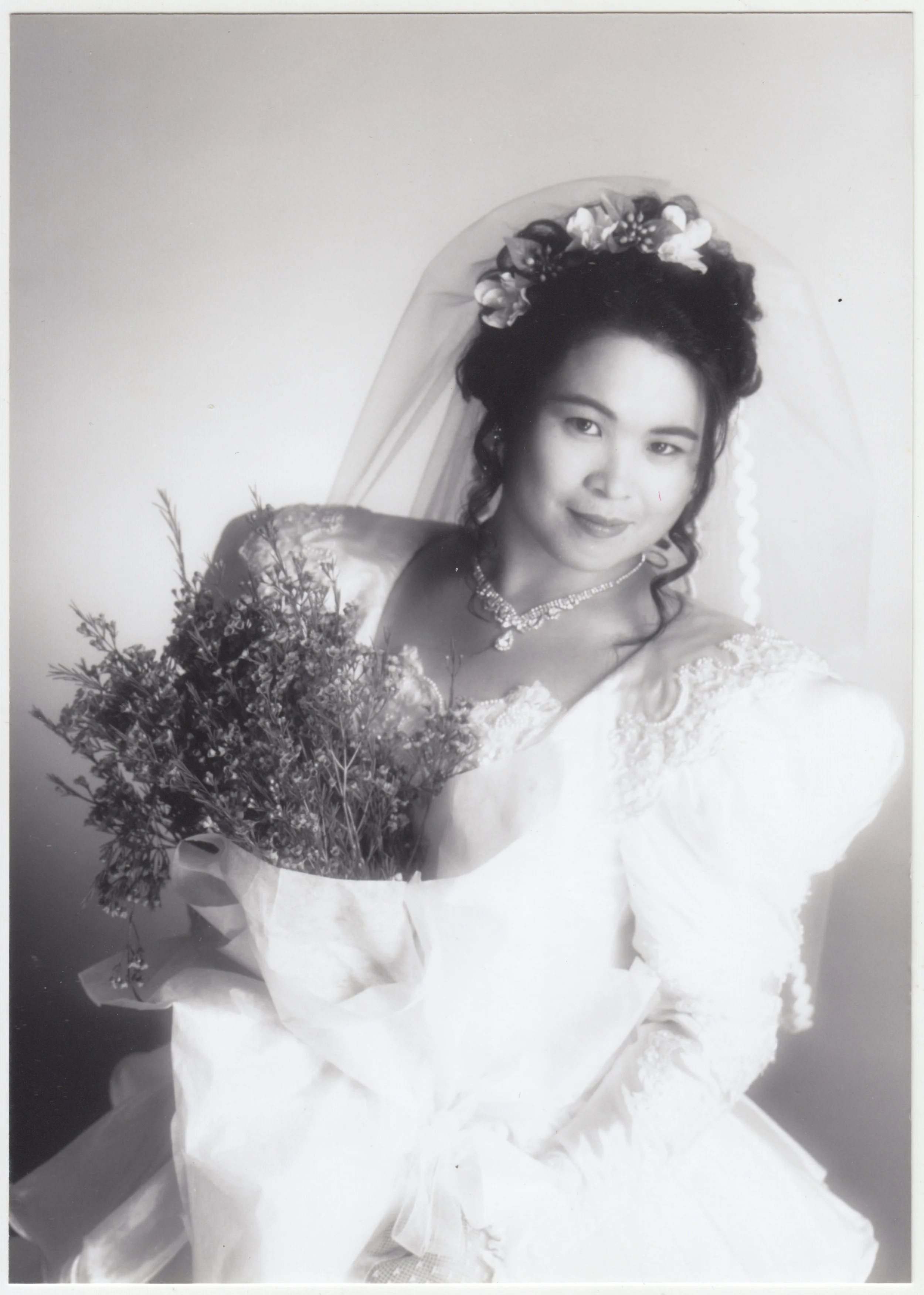Mum's wedding portrait, c. 1993