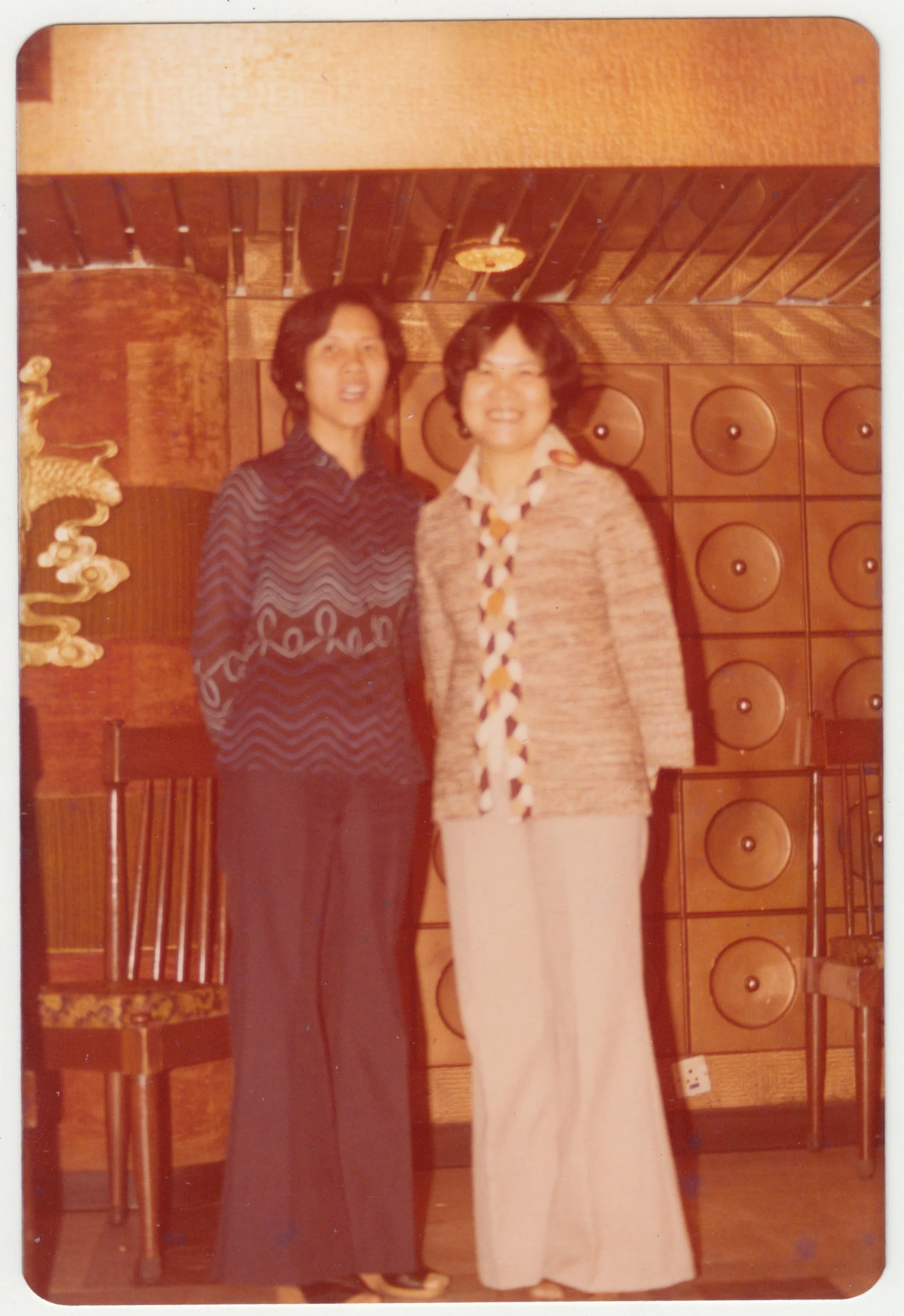 Grandma & Mi Por at a Banquet, c. 1979 - 1980.