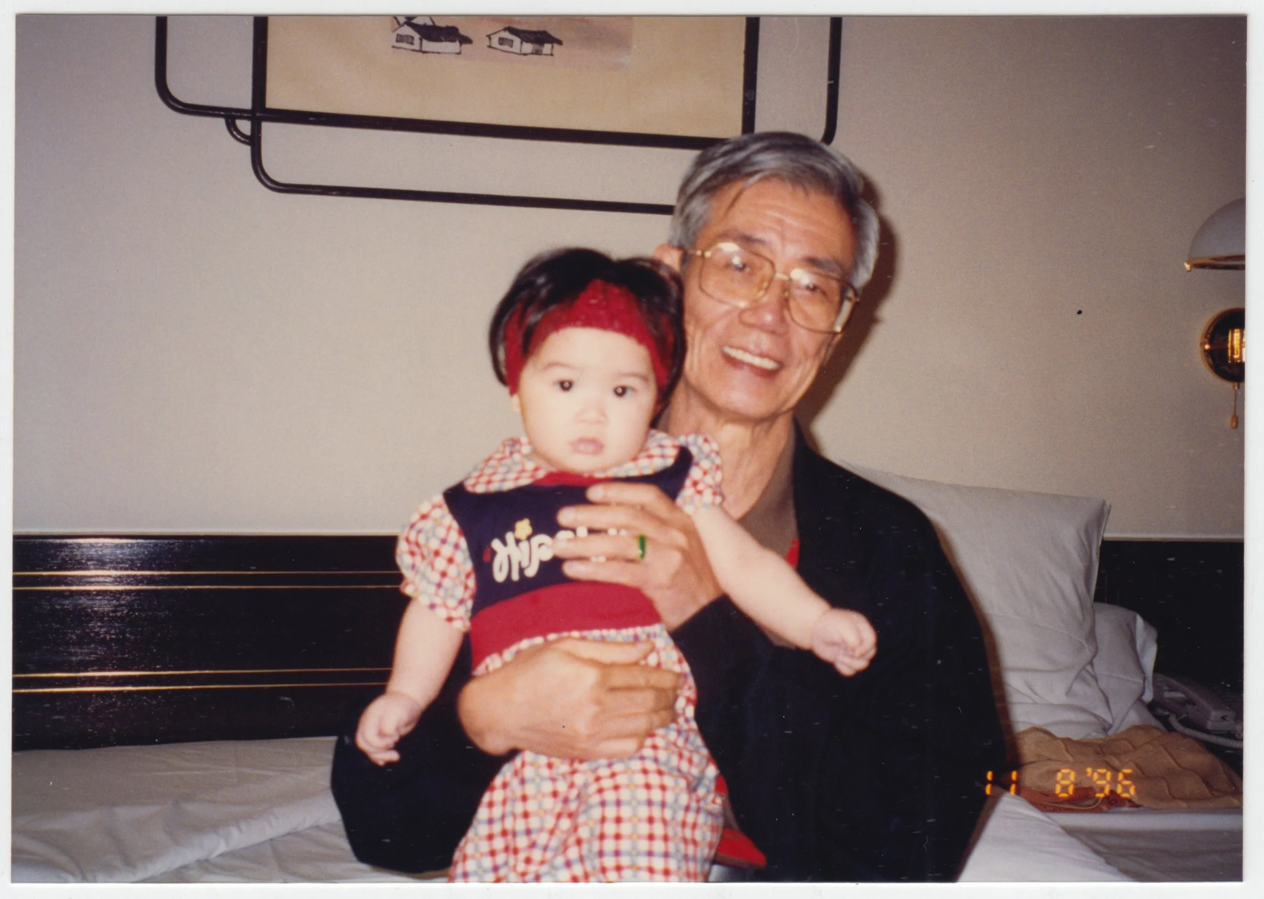 Taken in Grandpa & Grandma's room in Hotel Lisboa Macau on 8 November 1996