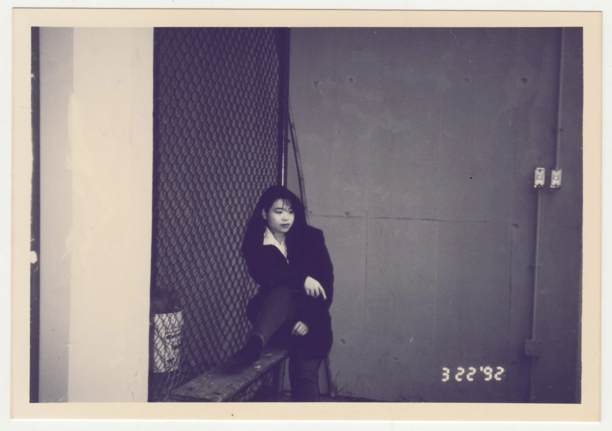 Mum at Hong Kong Jockey Club Stable, Shatin. Photo taken by EE on 22 March 1992.