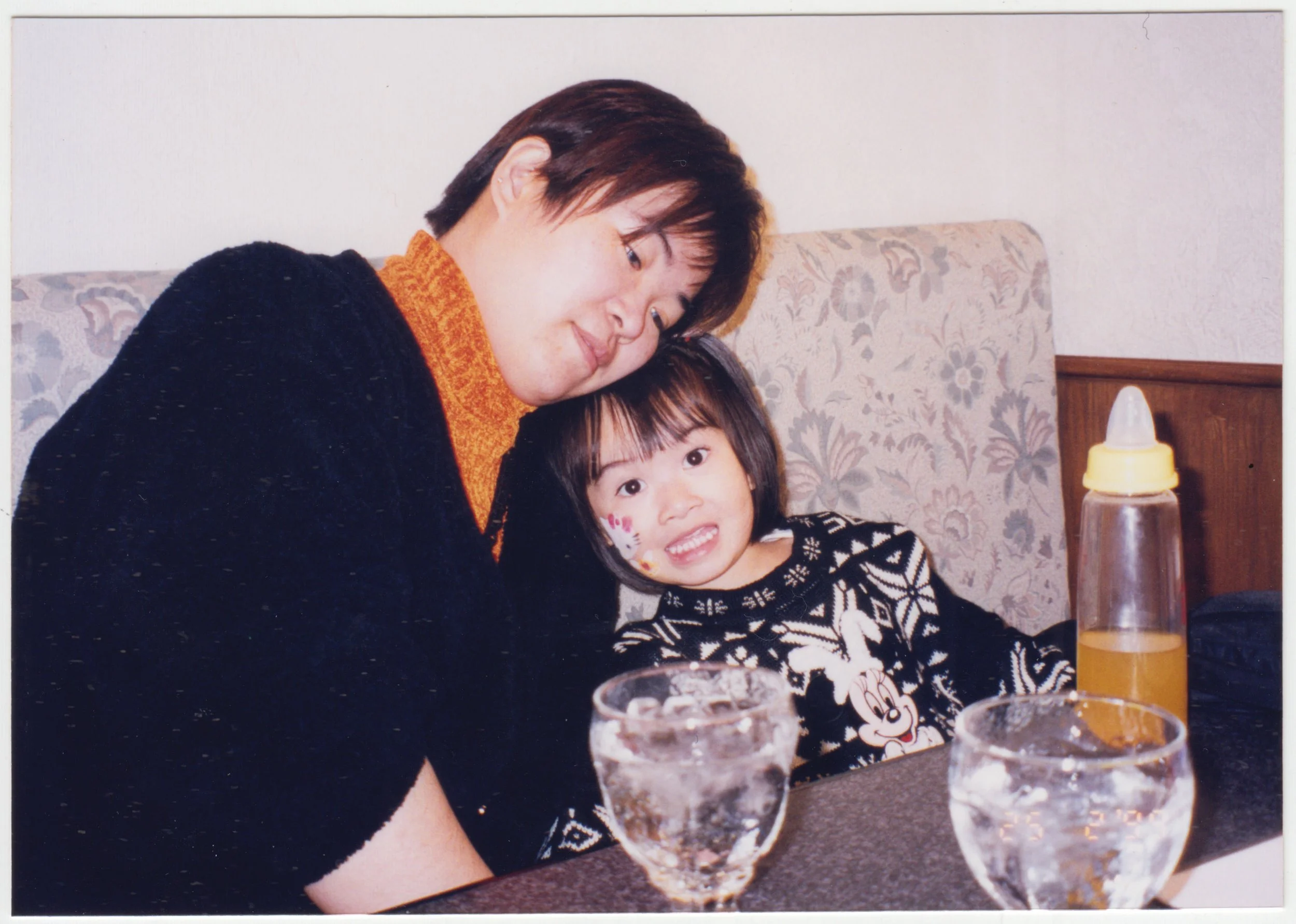 Mum & Charlotte at Sanrio Puroland, Tokyo, taken by EE on 25 February 1999. 