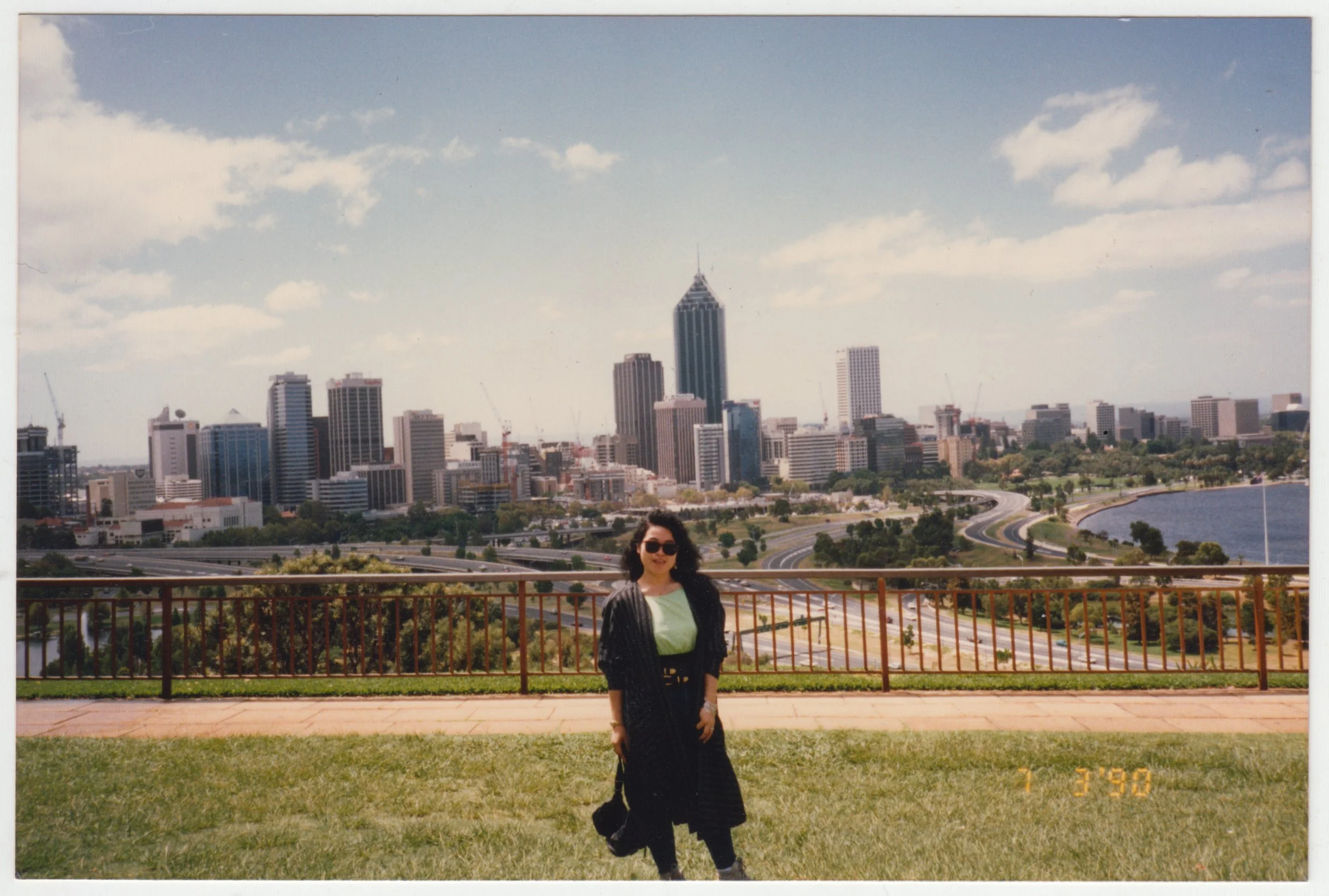 Mum in Australia, taken on 7 March 1990.