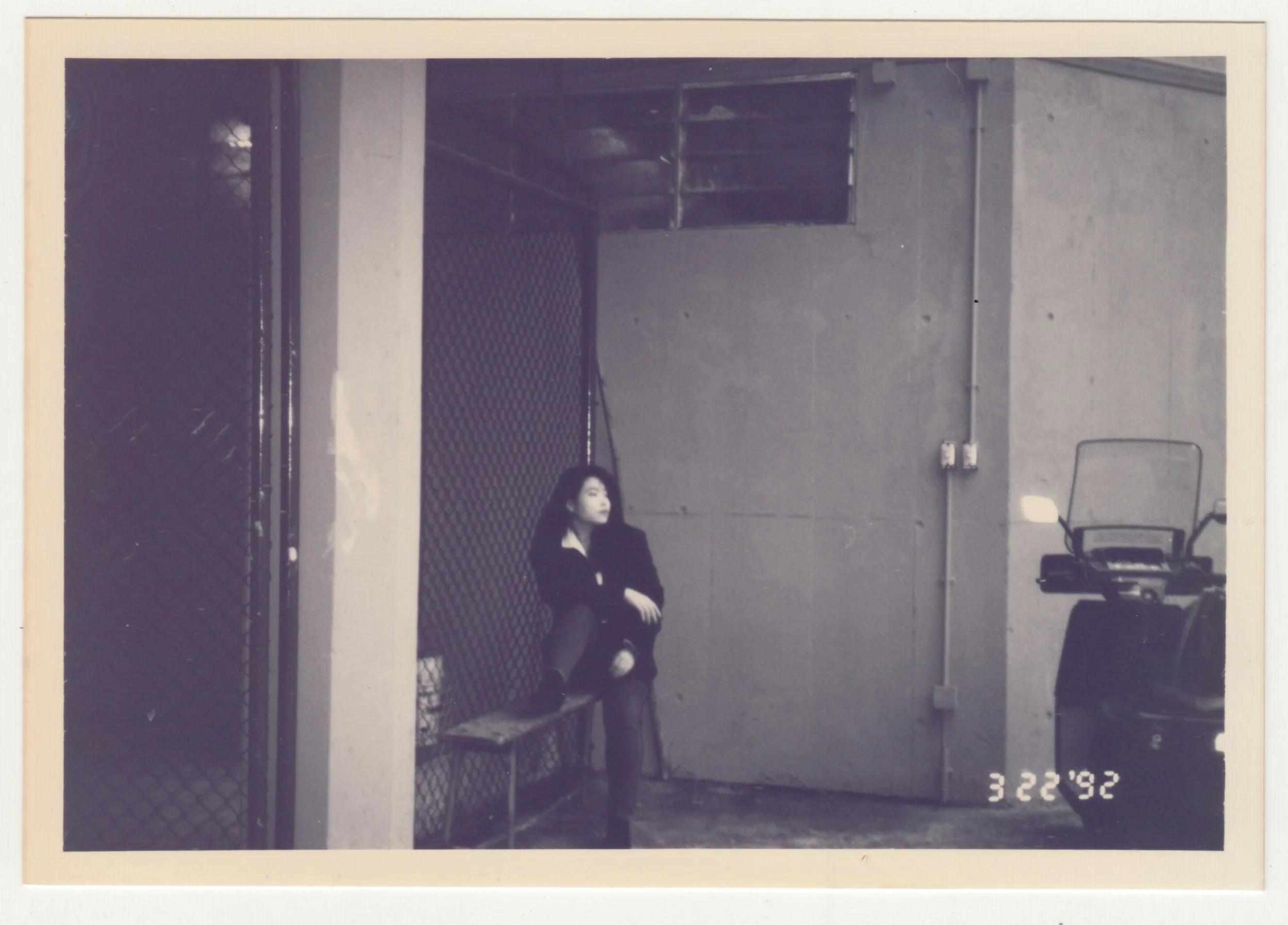 Mum at Hong Kong Jockey Club Stable, Shatin. Photo taken by EE on 22 March 1992.