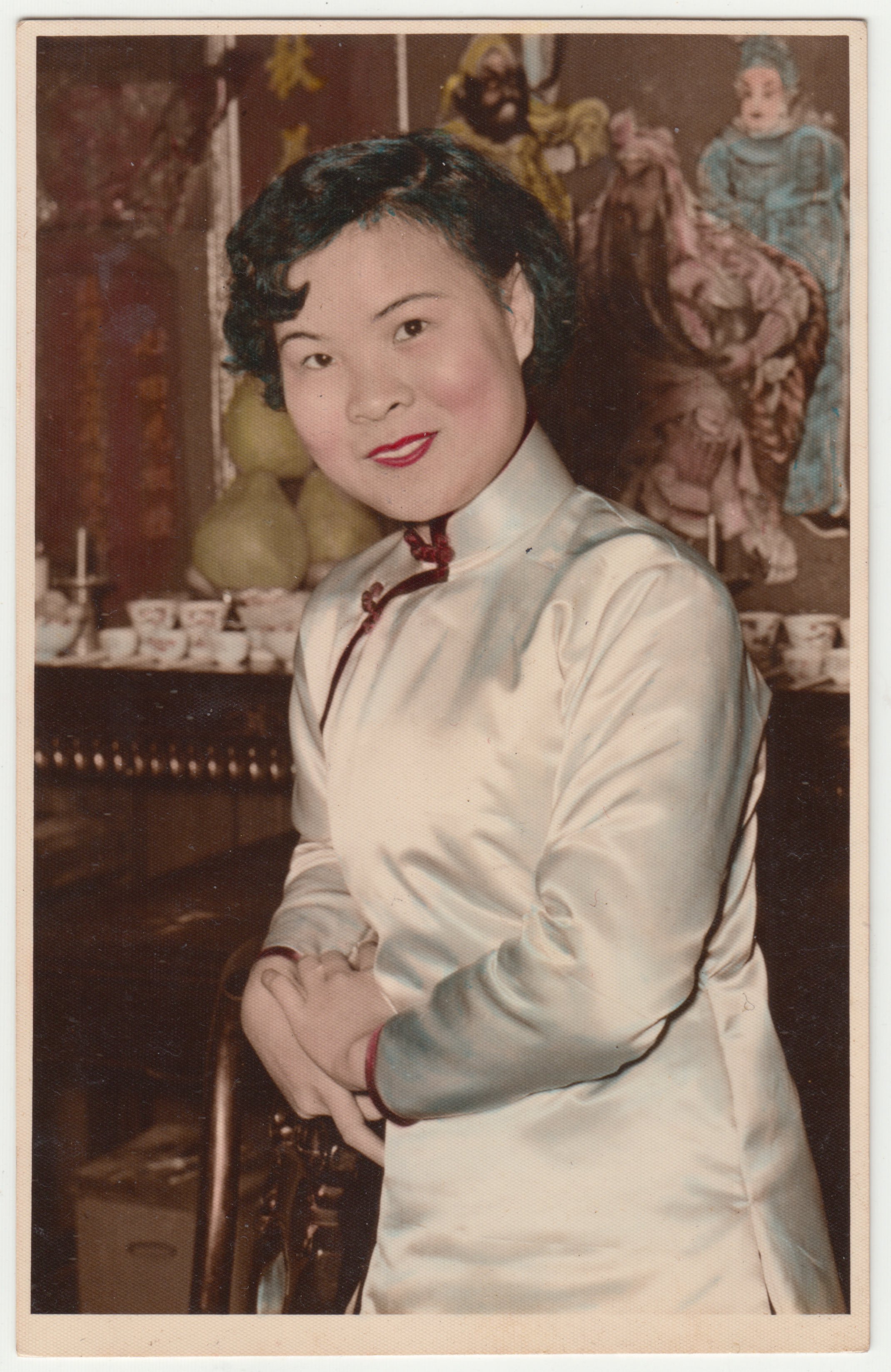 Colourised Portrait of Grandma, c. late 1950s.