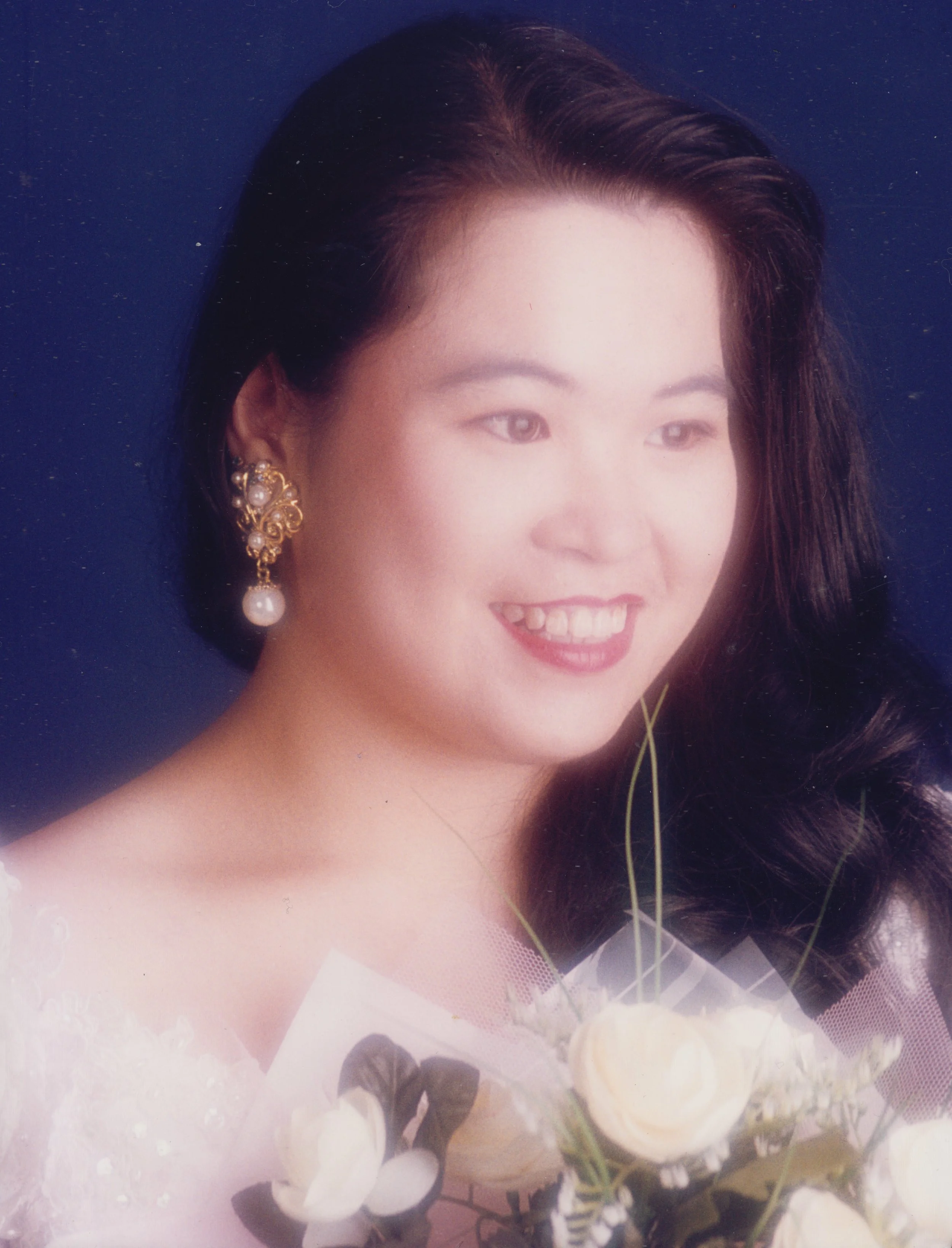 Mum's Wedding Portrait, c. 1993.
We used this as her portrait when mum passed away.