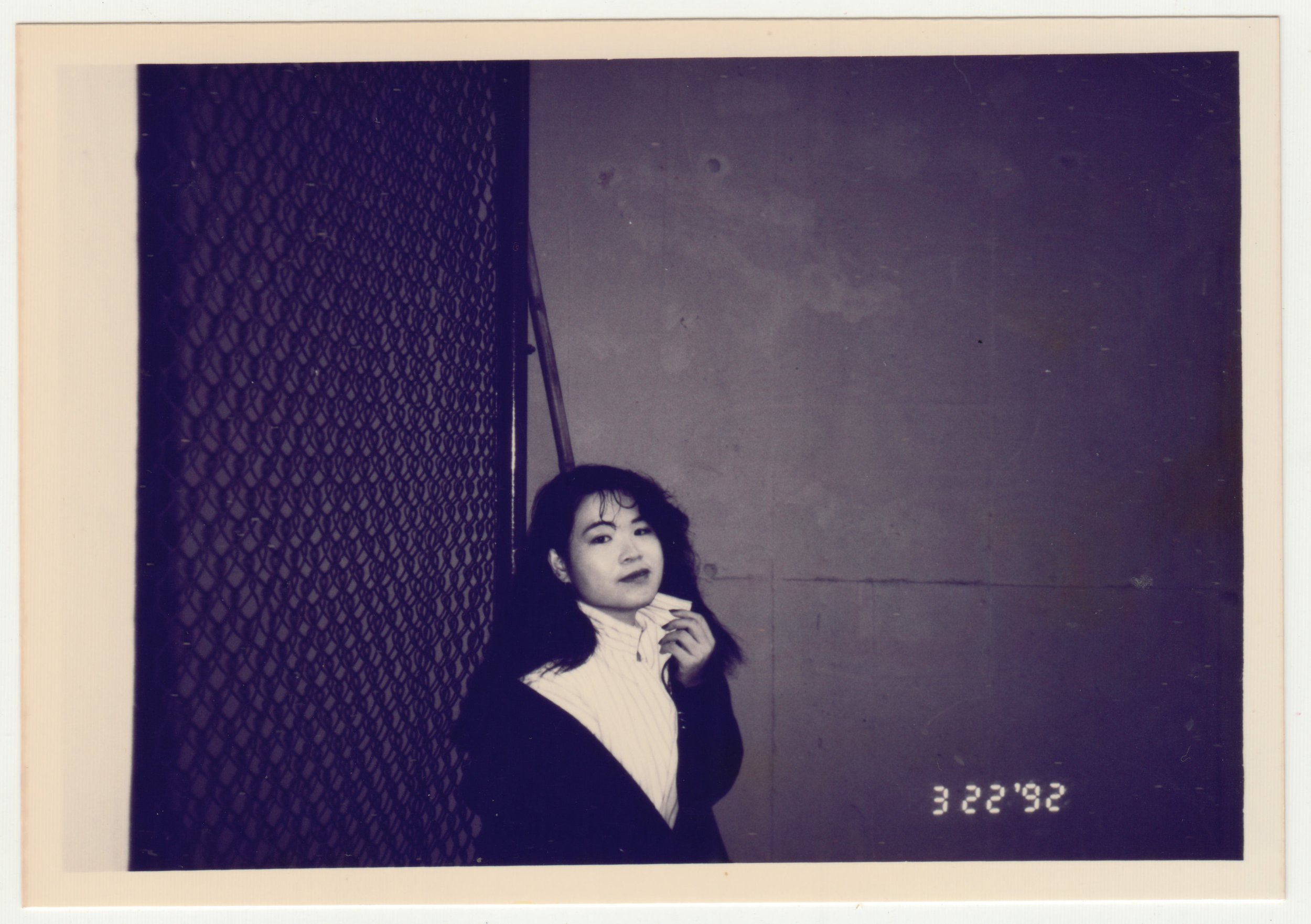 Mum at Hong Kong Jockey Club Stable, Shatin. Photo taken by EE on 22 March 1992.