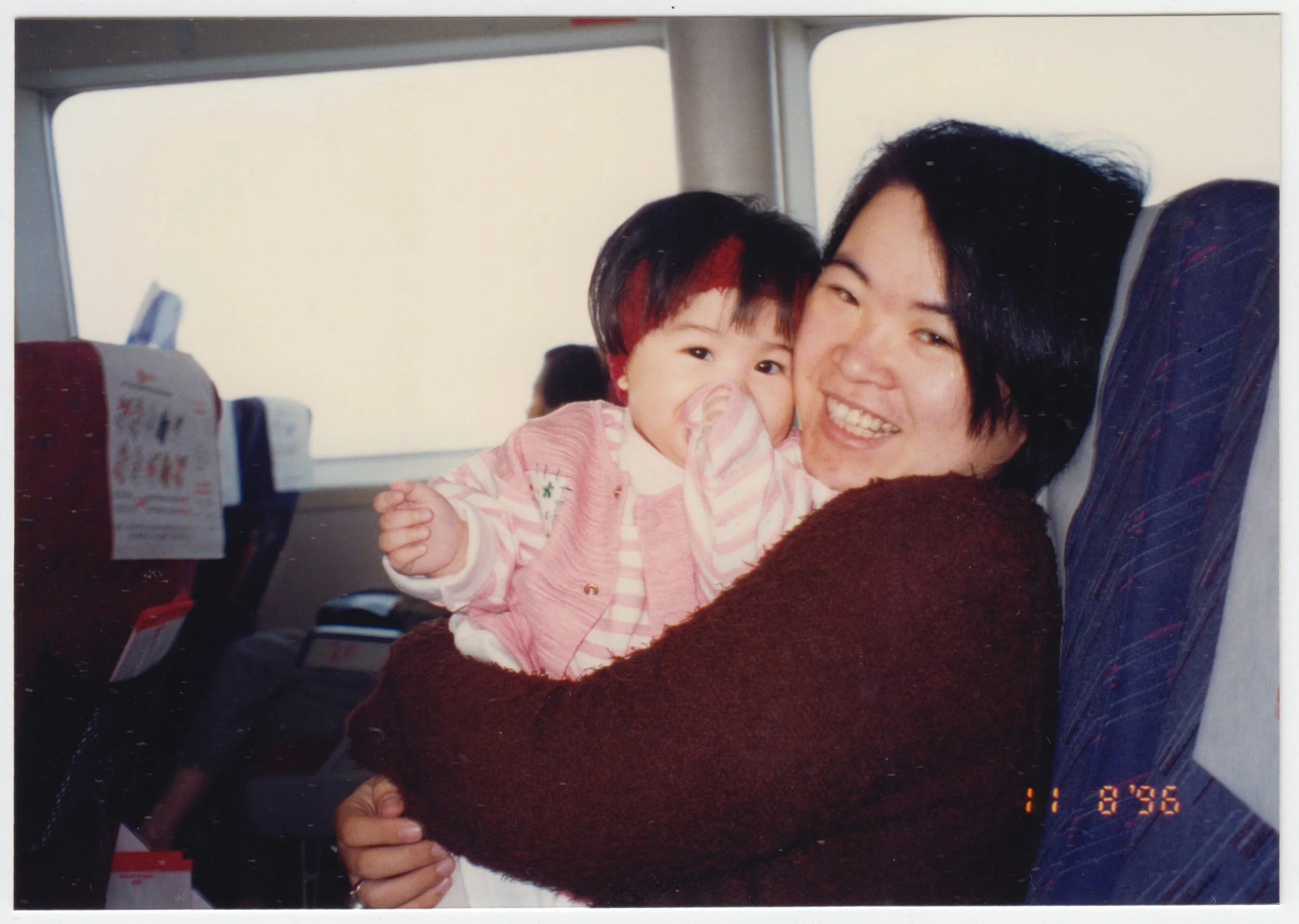 On a ferry on the way to Macau, taken on 8 November 1996.