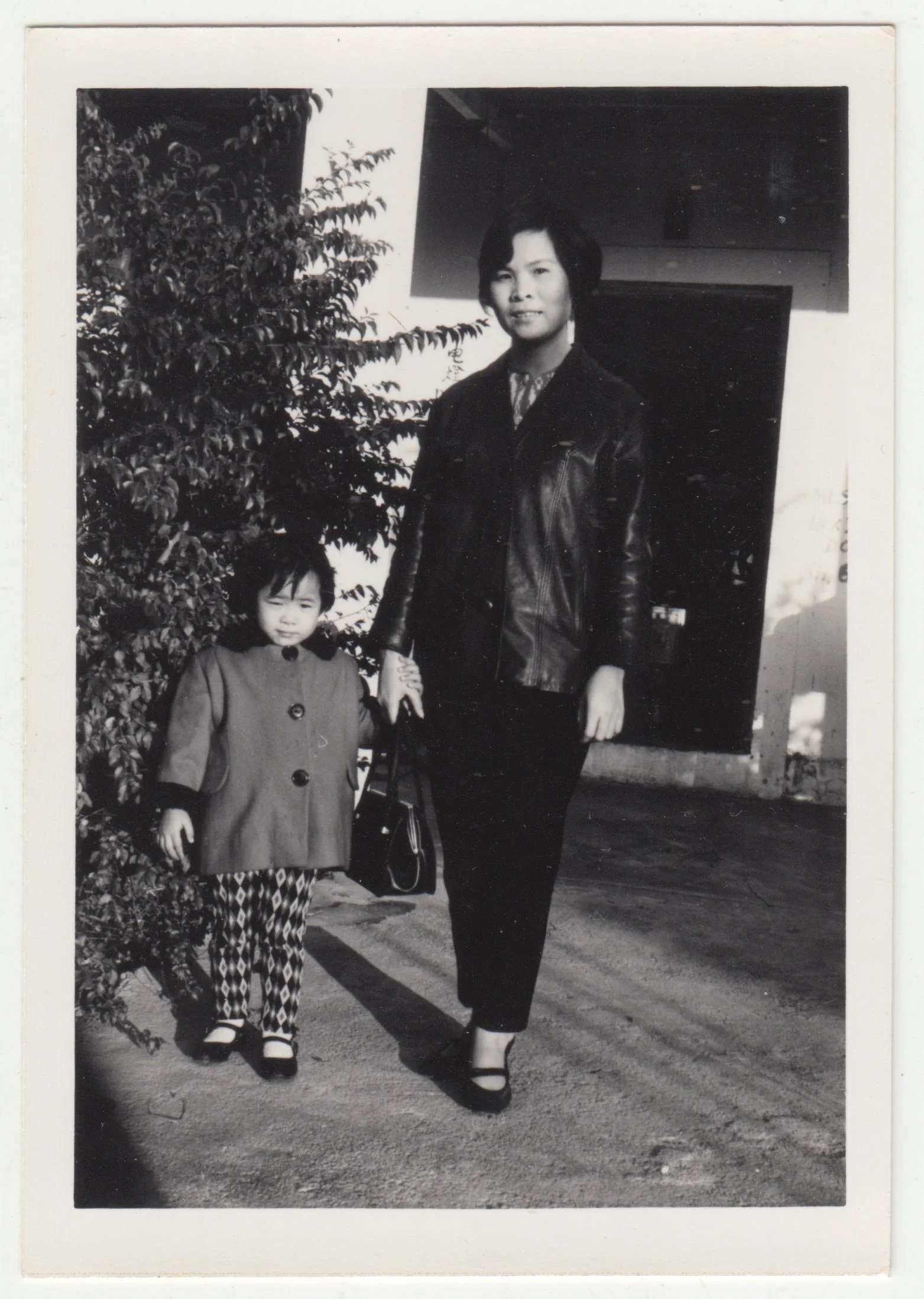 EE & Grandma at a park, c. 1965-1966.
