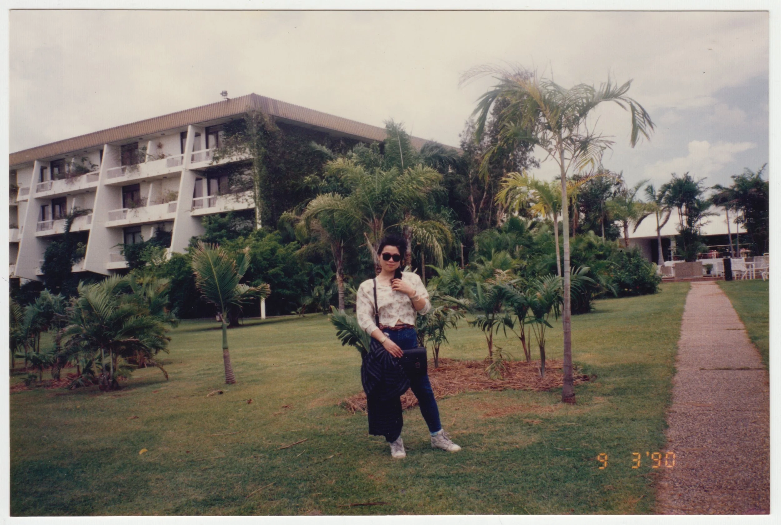 Mum in Australia, taken on 9 March 1990.