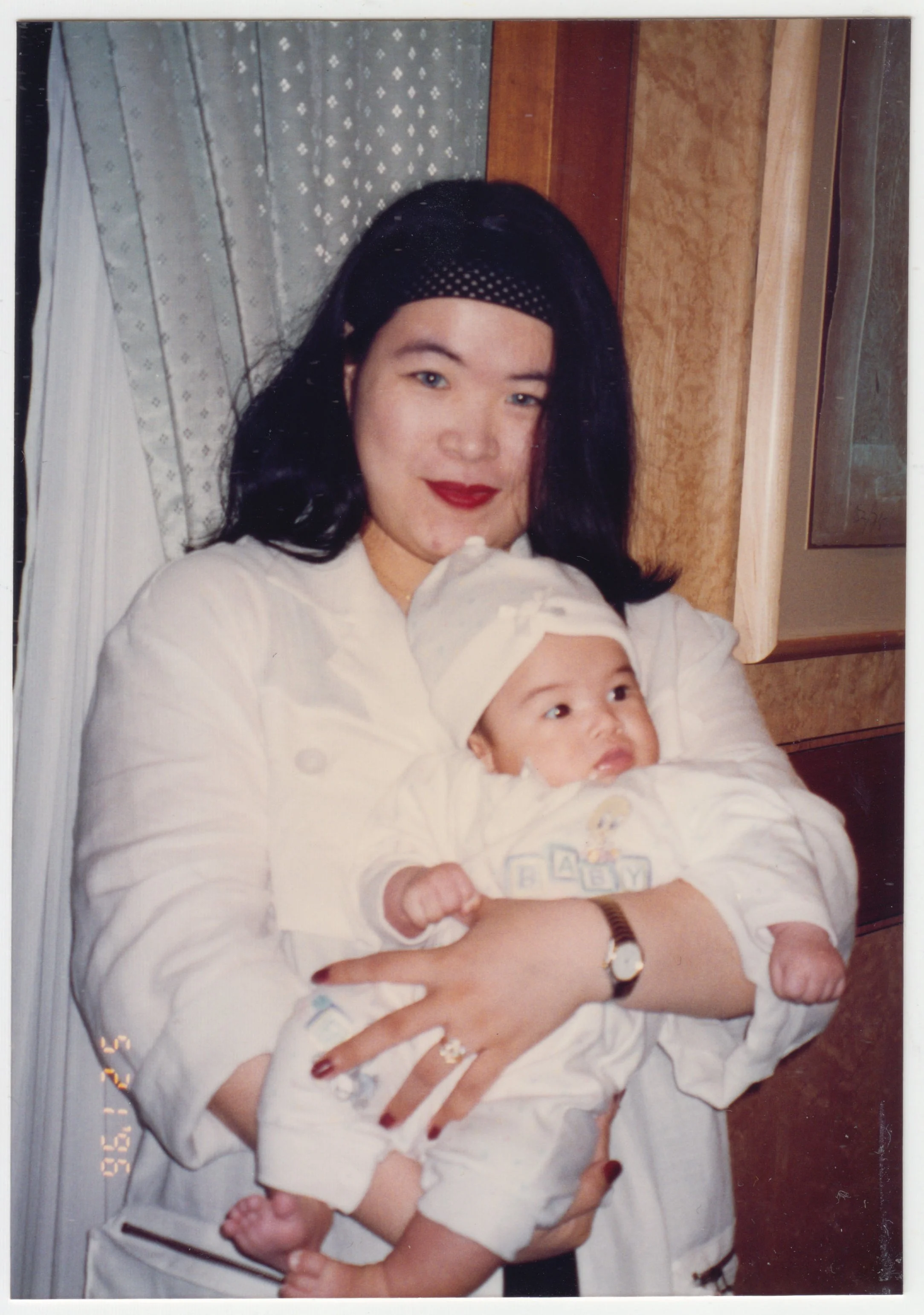 Mum & Charlotte, taken at Grandpa’s birthday banquet on 21 May 1996. 