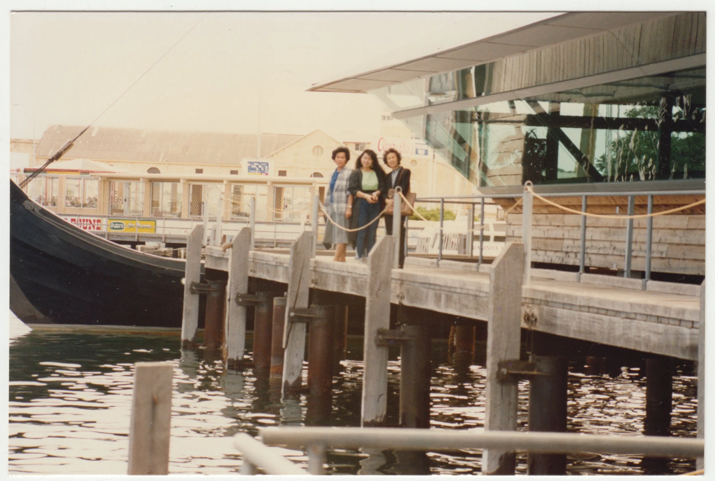 Grandma, Mum, and 姨太婆 in Australia, c. March 1990