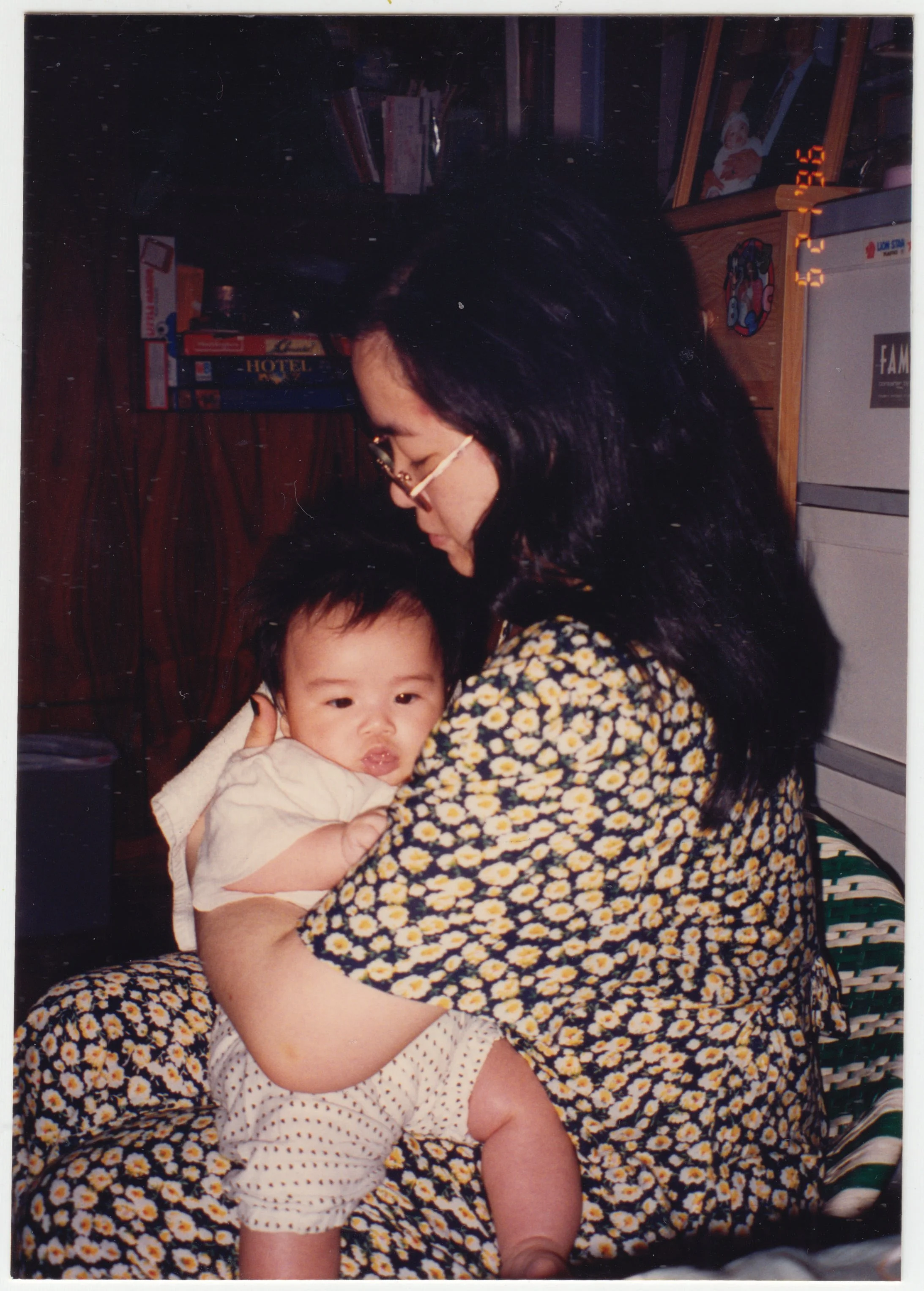 EE & Charlotte, taken at home on 19/F, Emma Avenue on 21 June 1996.