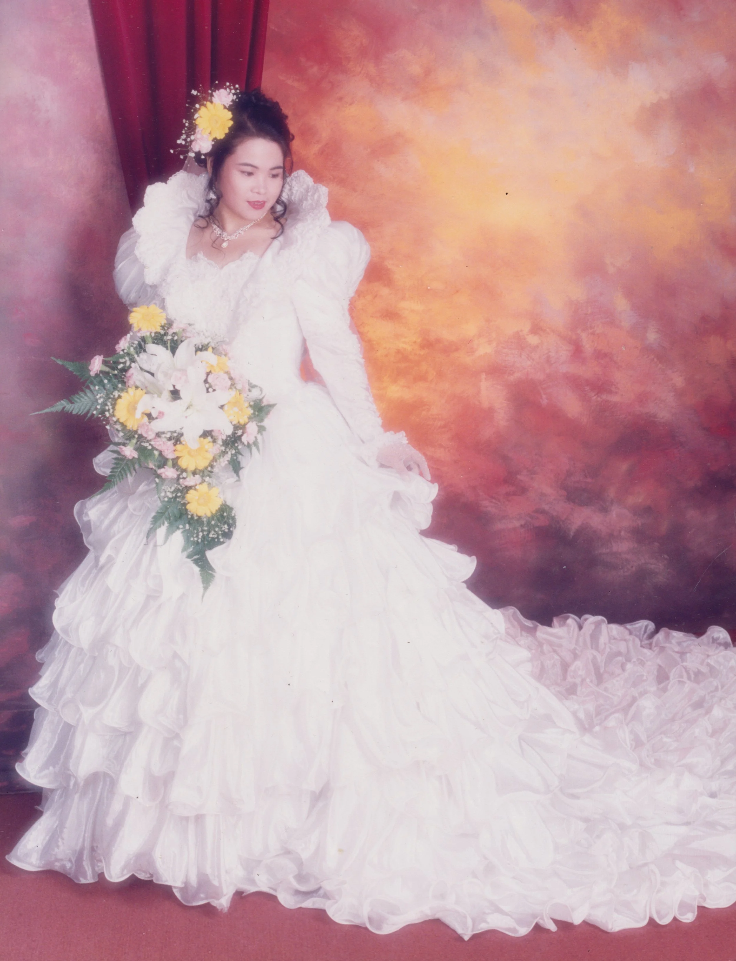 Mum's wedding portrait, c. 1993