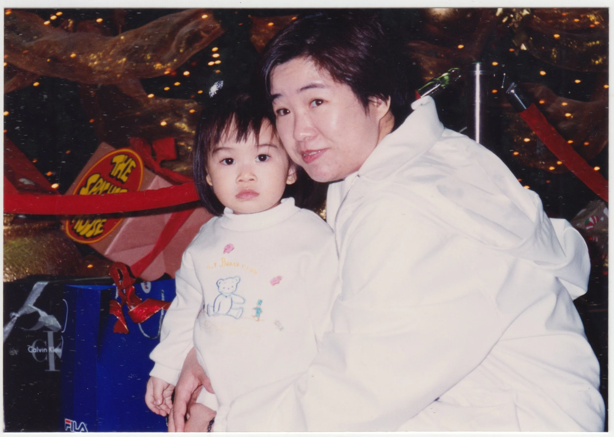 EE & Charlotte at Festival Walk, c. December 1998.