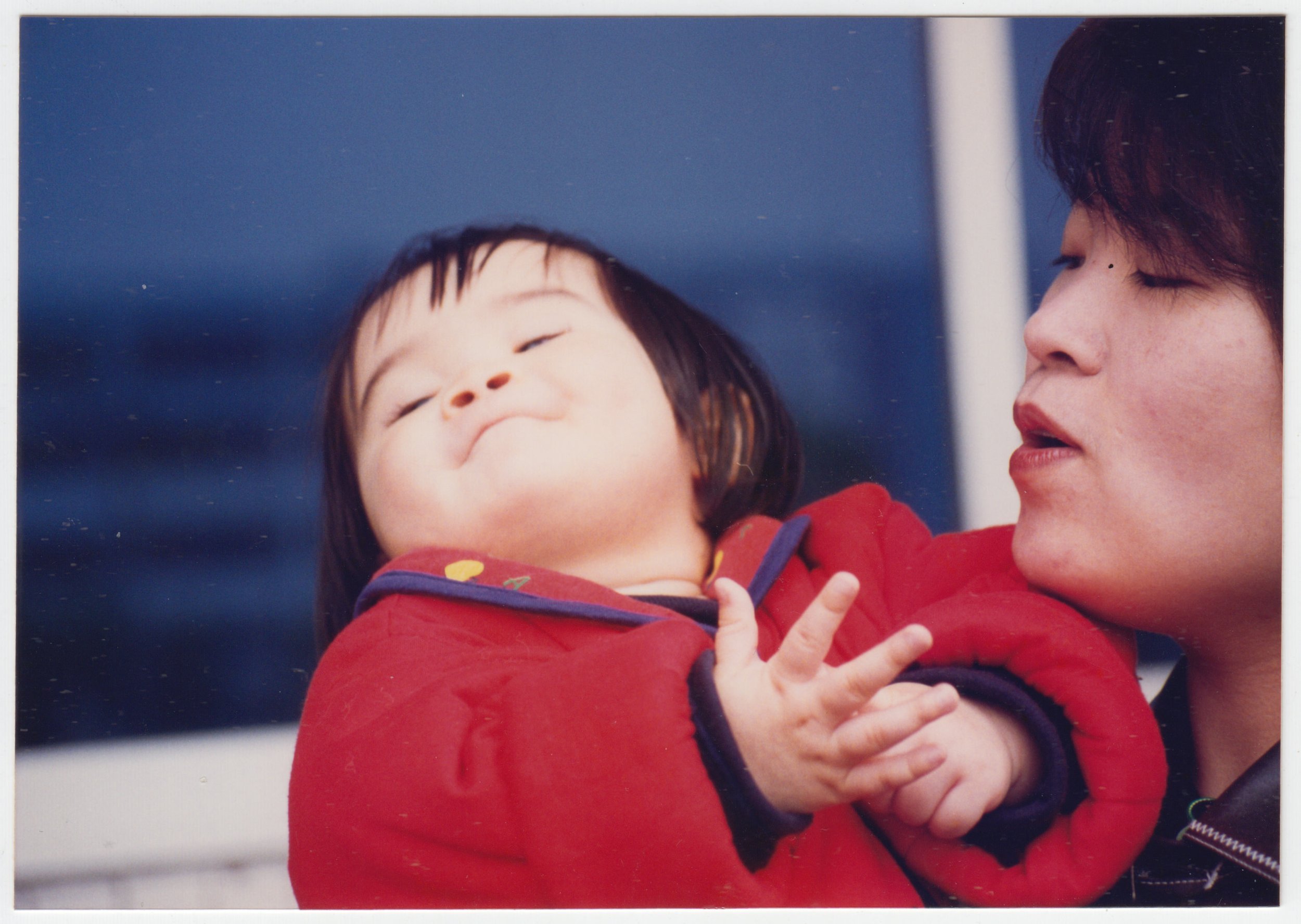 Taken in front of Marble Bra Factory 廣東萬邦公司, c. 1996 - 1997.