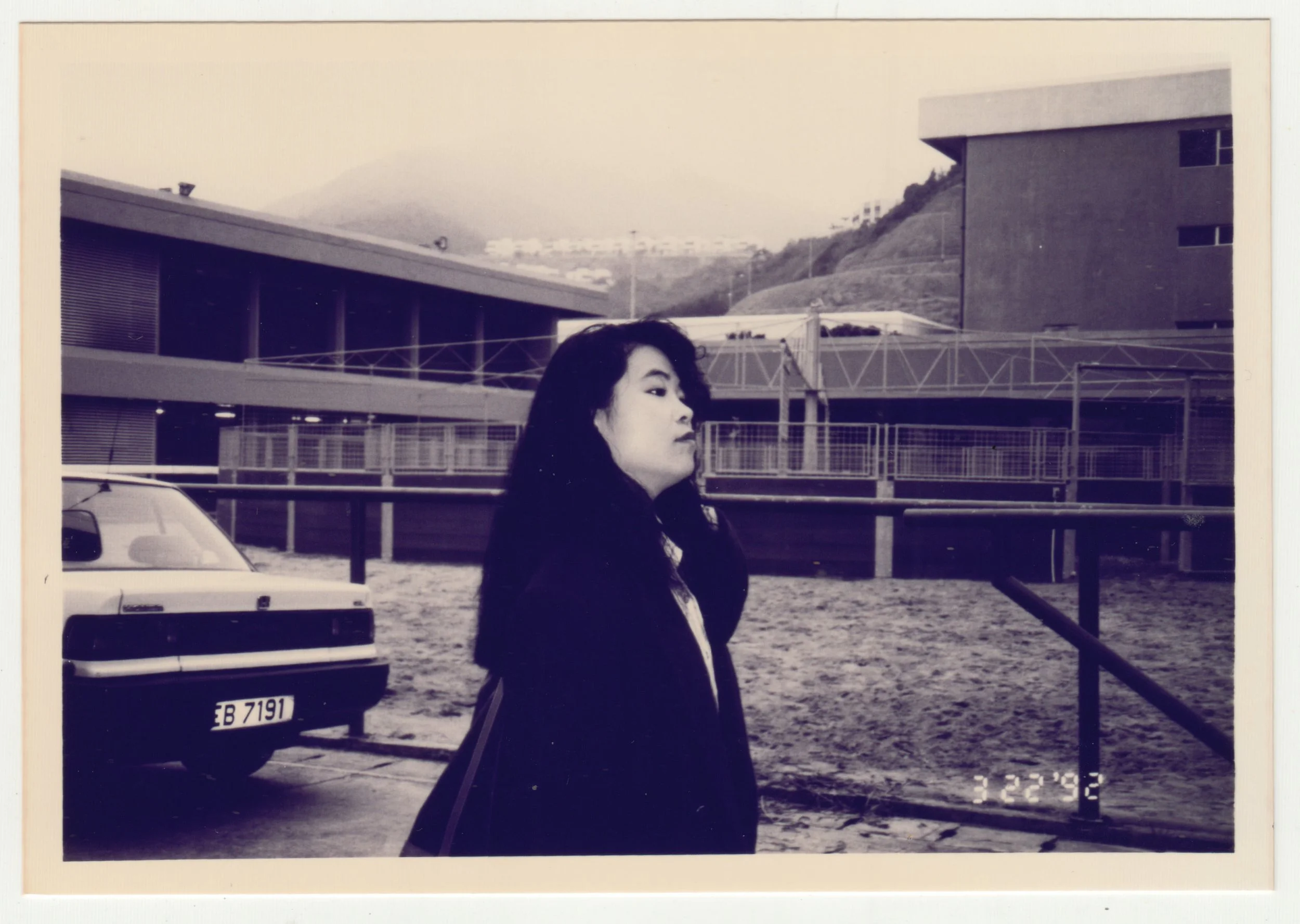 Mum at Hong Kong Jockey Club Stable, Shatin. Photo taken by EE on 22 March 1992.