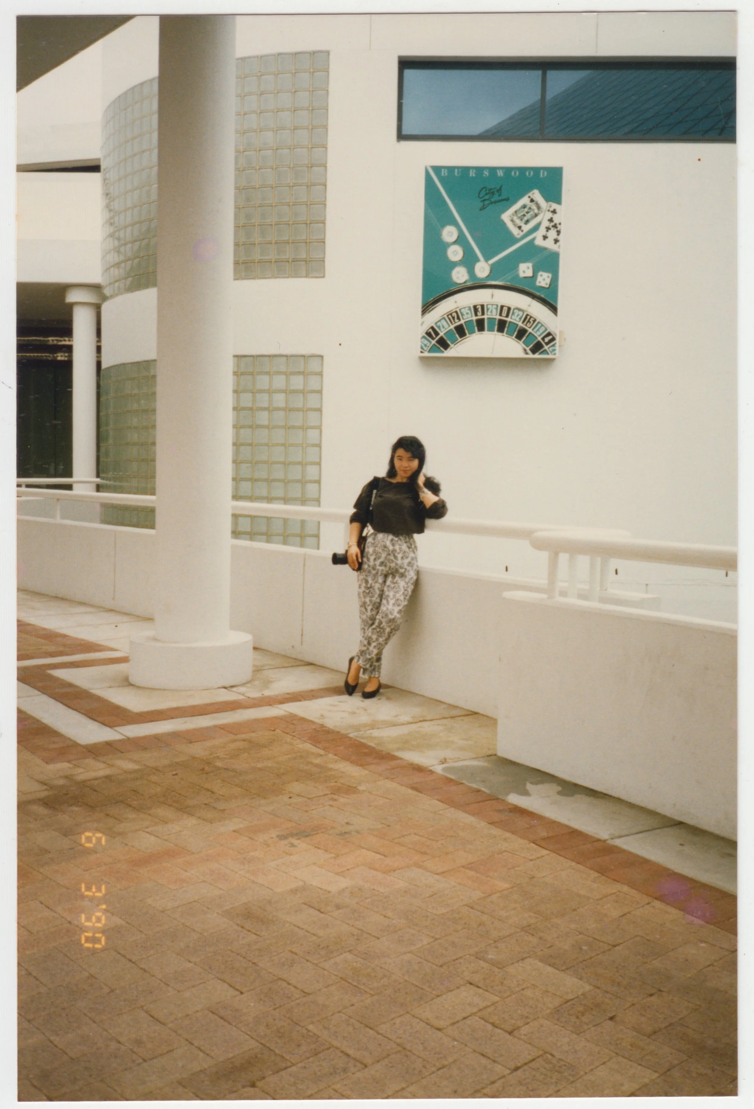 Mum at Crown Perth, Burswood, Australia, taken on 6 March 1990