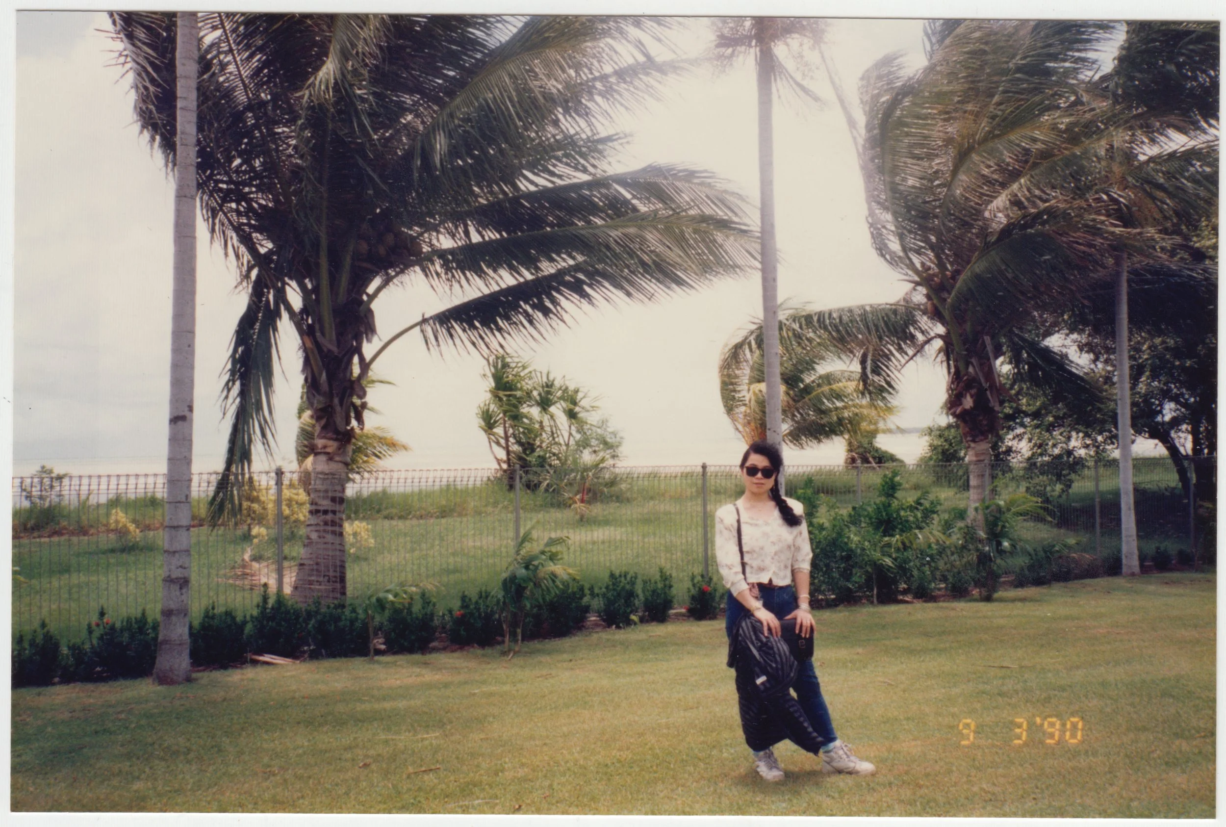 Mum in Autralia, taken on 9 March 1990.
