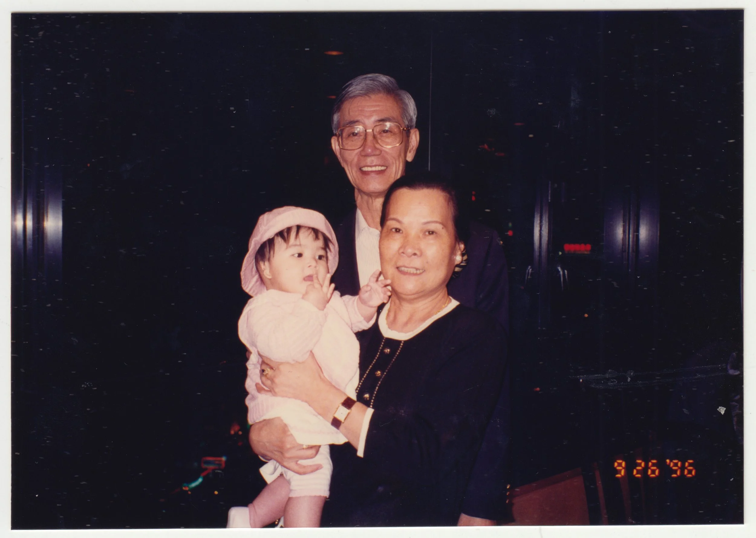 Taken during a family banquet, 26 September 1996.