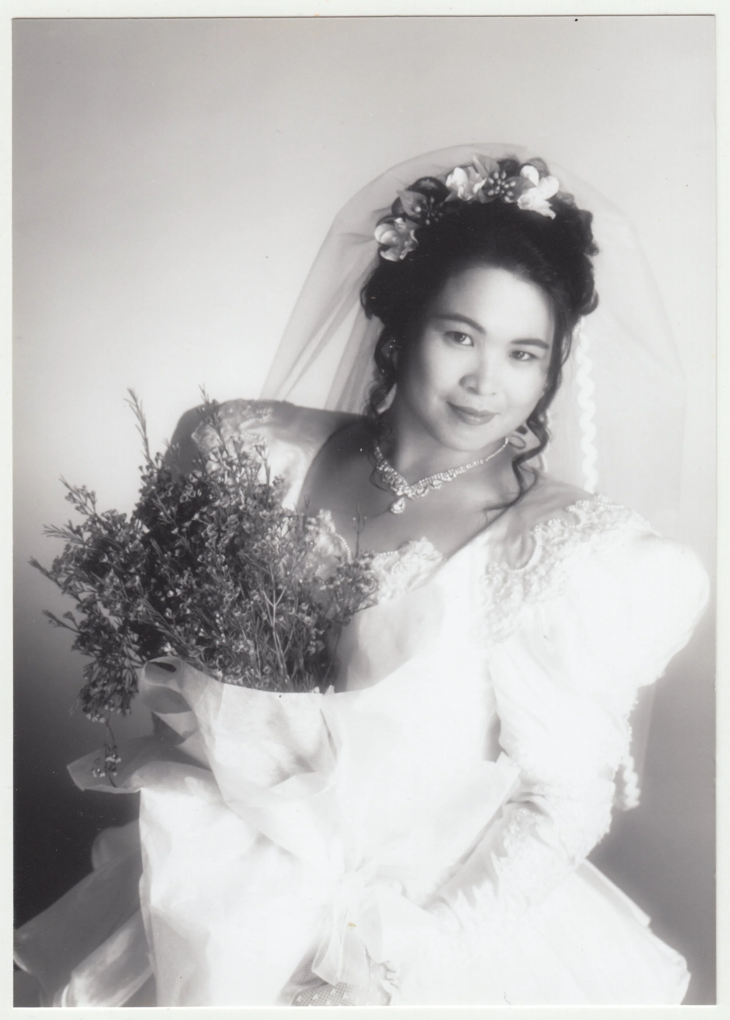 Mum’s wedding portrait, c. 1993